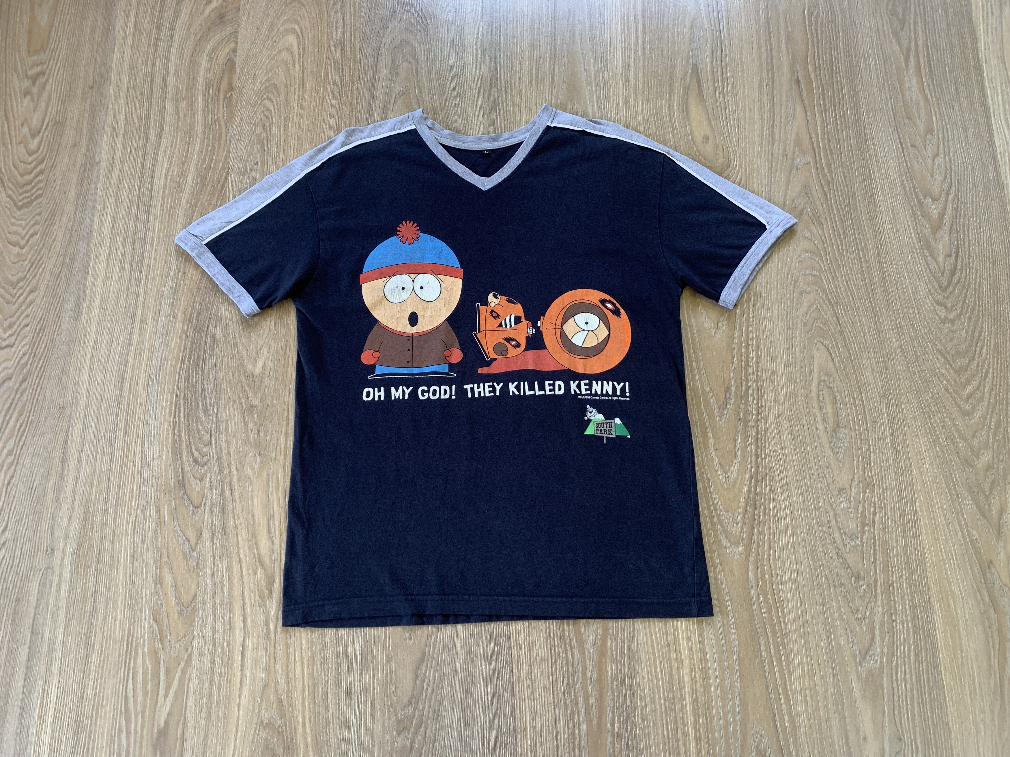 Cartoon Network South Park Who Killed Kenny Printed T-Shirt 1998 Size US L / EU 52-54 / 3 - 1 Thumbnail