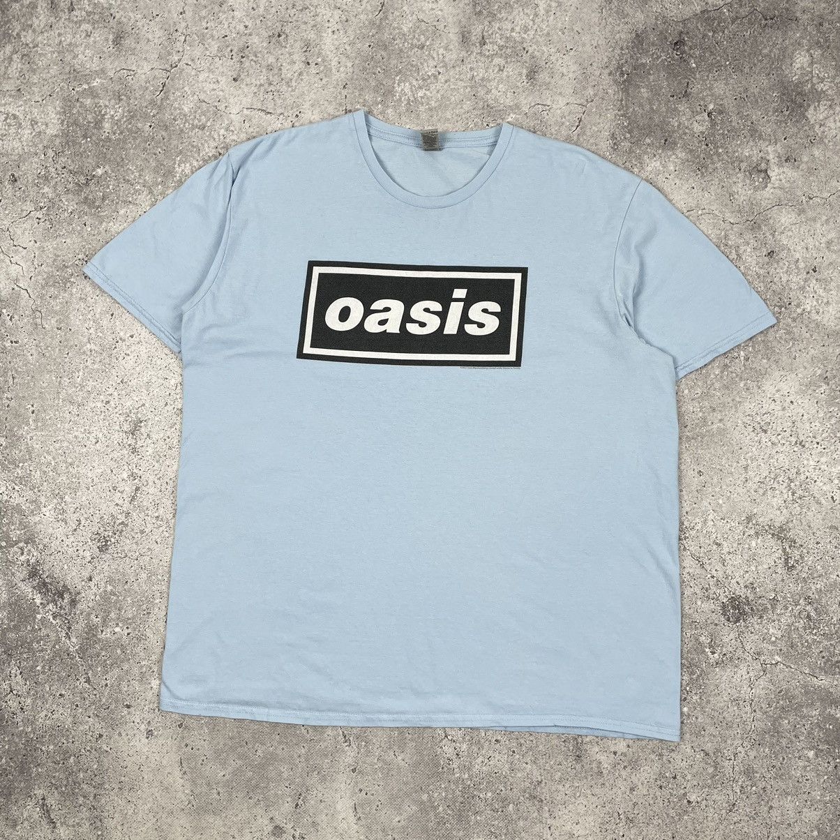 Band Tees Oasis Rock Band Box Logo Y2K T Shirt Size US XL / EU 56 / 4 - 1 Thumbnail