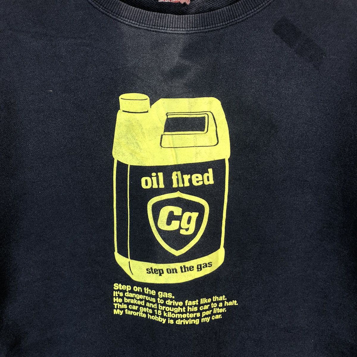 Japanese Brand × Vintage Japan step on the gas Dark Blue Sweatshirt #A511 Size US S / EU 44-46 / 1 - 9 Thumbnail