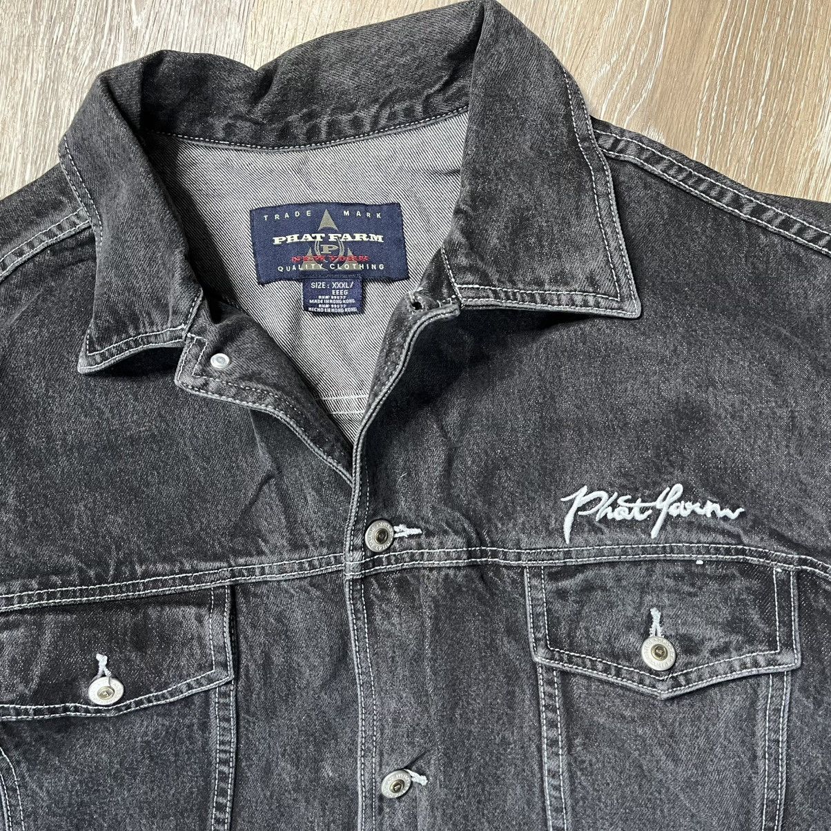 Phat Farm vintage baggy phat farm ombre sleeve denim jacket Size US XXL / EU 58 / 5 - 3 Thumbnail
