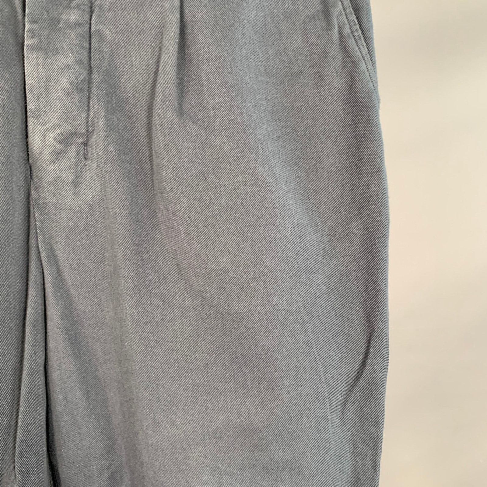 AMI Size M Blue Cotton Pleated Button Fly Casual Pants Size US 34 / EU 50 - 6 Thumbnail