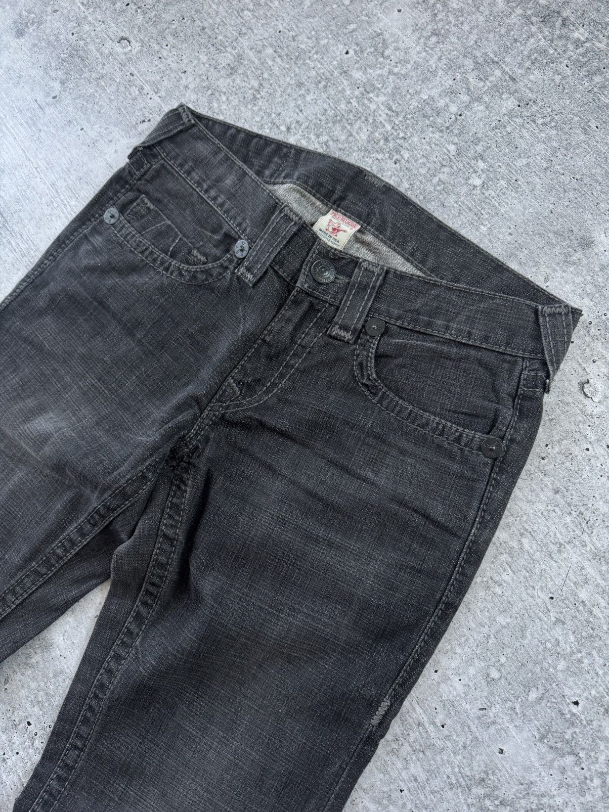 True Religion True Religion Vintage Y2K Denim Jeans Dark Gray Rare Size 32 Size US 32 / EU 48 - 4 Thumbnail