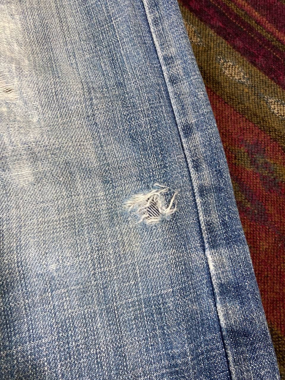 Levi's vintage levis 505 relaxed fit distressed denim Size US 40 / EU 56 - 9 Thumbnail