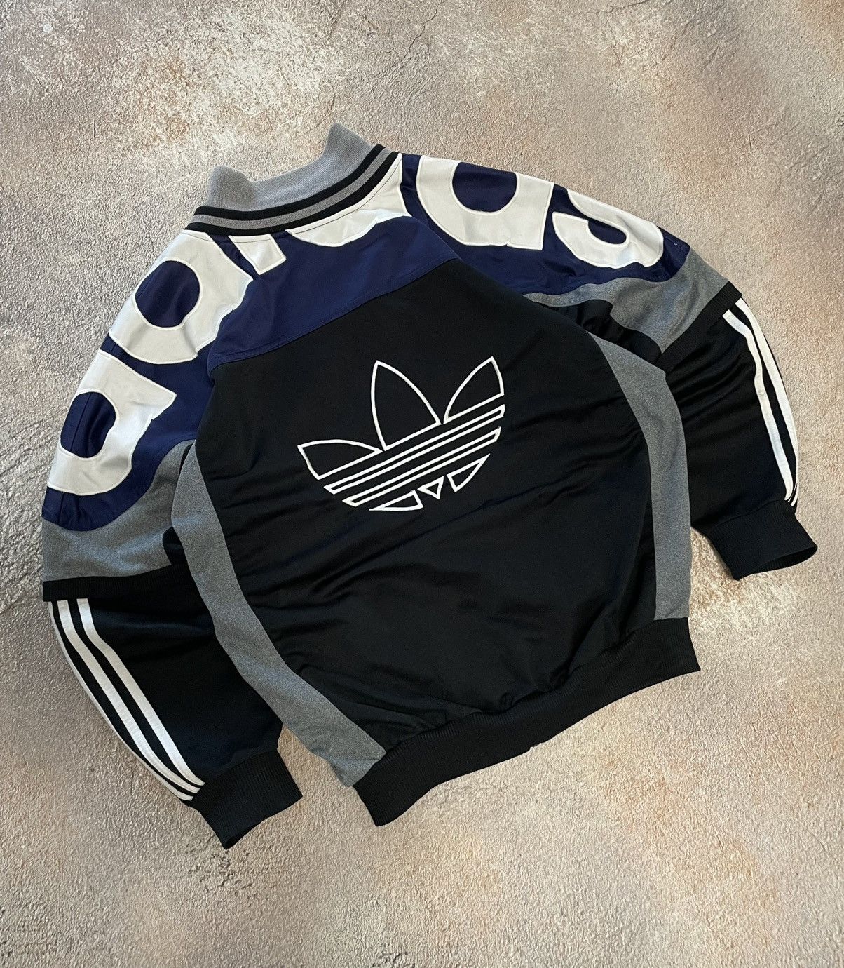 Adidas Vintage Adidas Big Logo Cotton Track Jacket Size US M / EU 48-50 / 2 - 1 Thumbnail