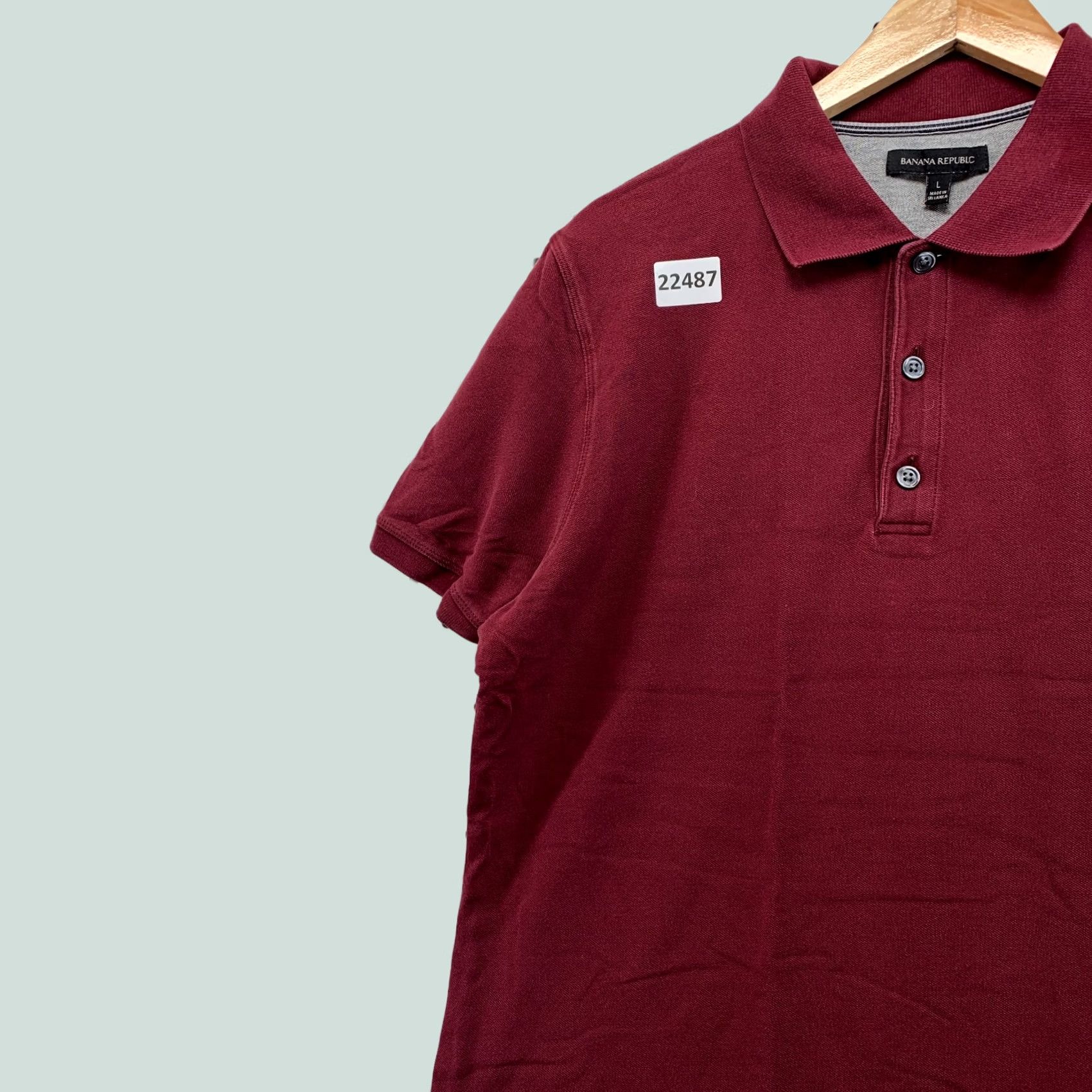 Banana Republic Banana Republic Polo Shirt Mens Large Maroon White Elephant Casual Collar Size US L / EU 52-54 / 3 - 1 Thumbnail