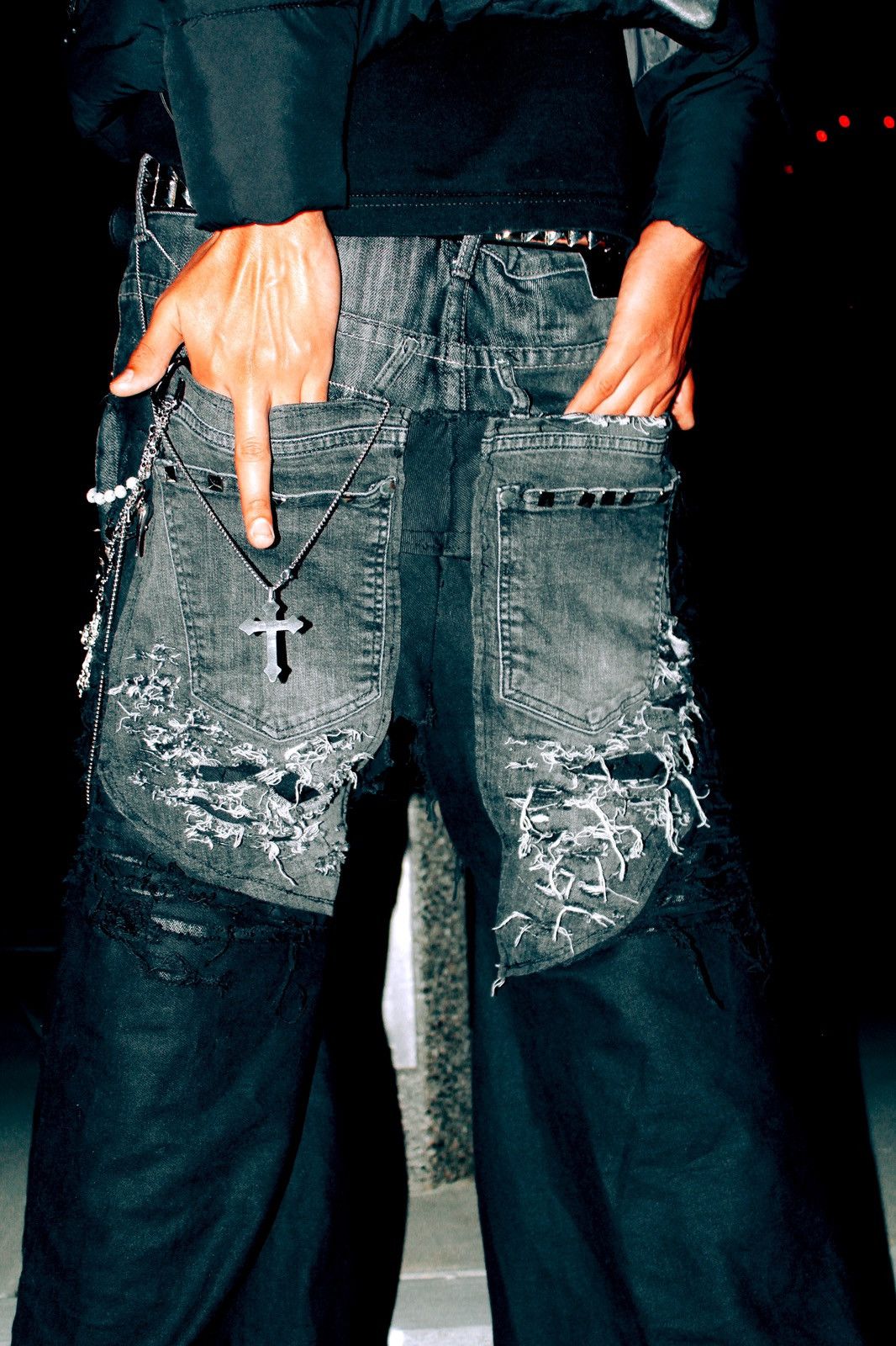 Southpole Ego Conceded double layer wide leg denim Size US 35 - 7 Thumbnail