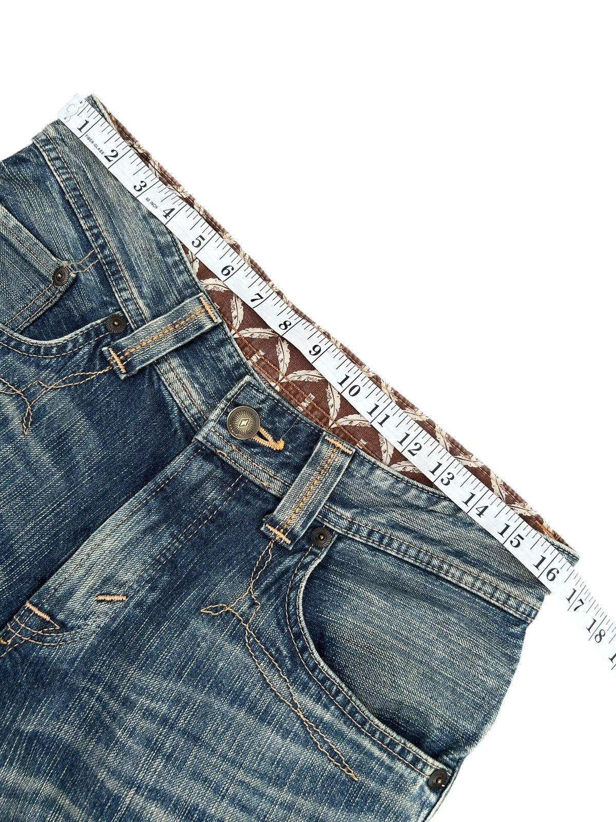 Kapital FLARE EDWIN XVS NAVAJO HIPPIES STYLE FADED & RUSTY DENIM Size US 33 - 15 Thumbnail