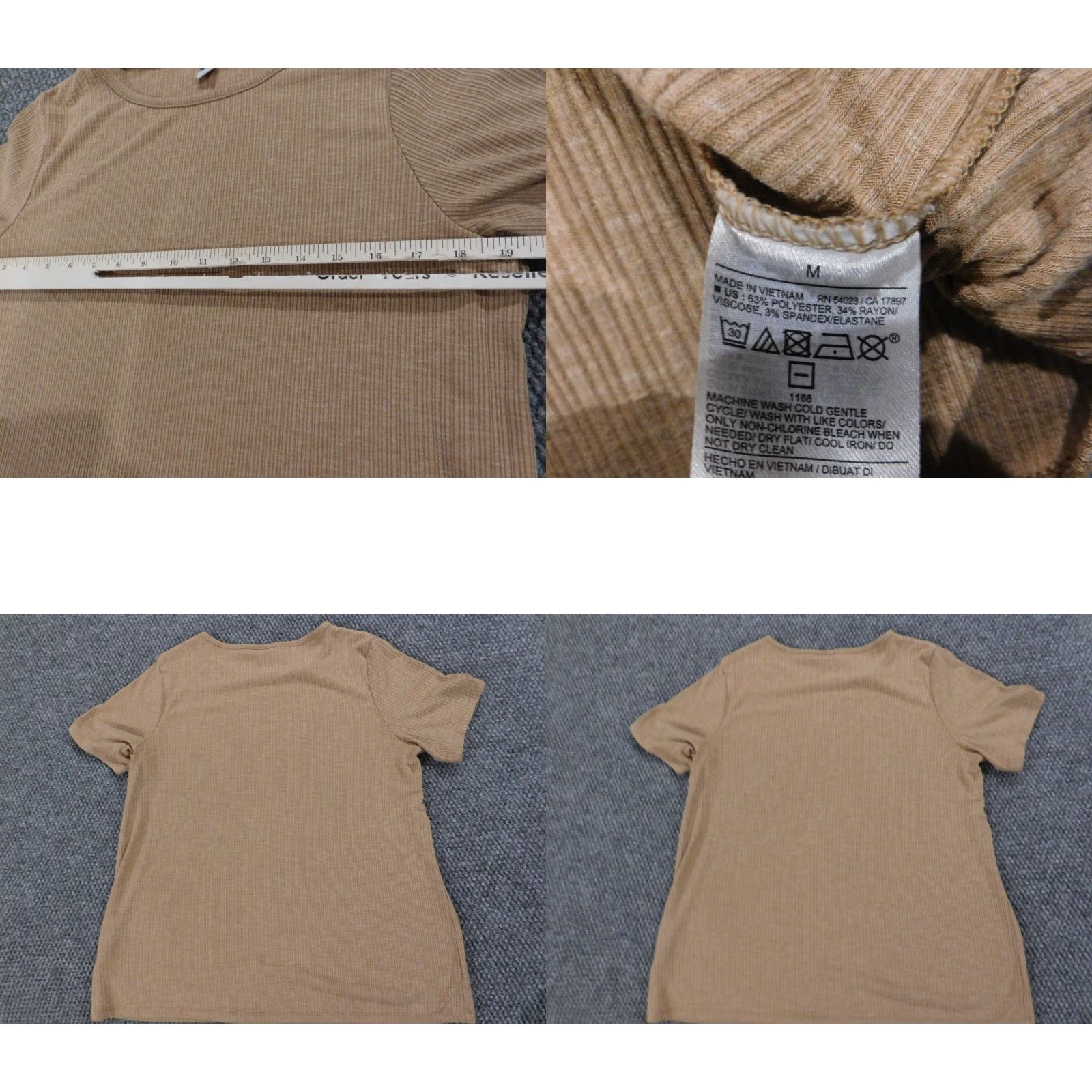 Old Navy Old Navy Blouse Shirt Brown Medium Womens Regular Size M Long Sleeve Round Neck Pullover Casual Stretch Button Modern Basic Size M / US 6-8 / IT 42-44 - 8 Thumbnail