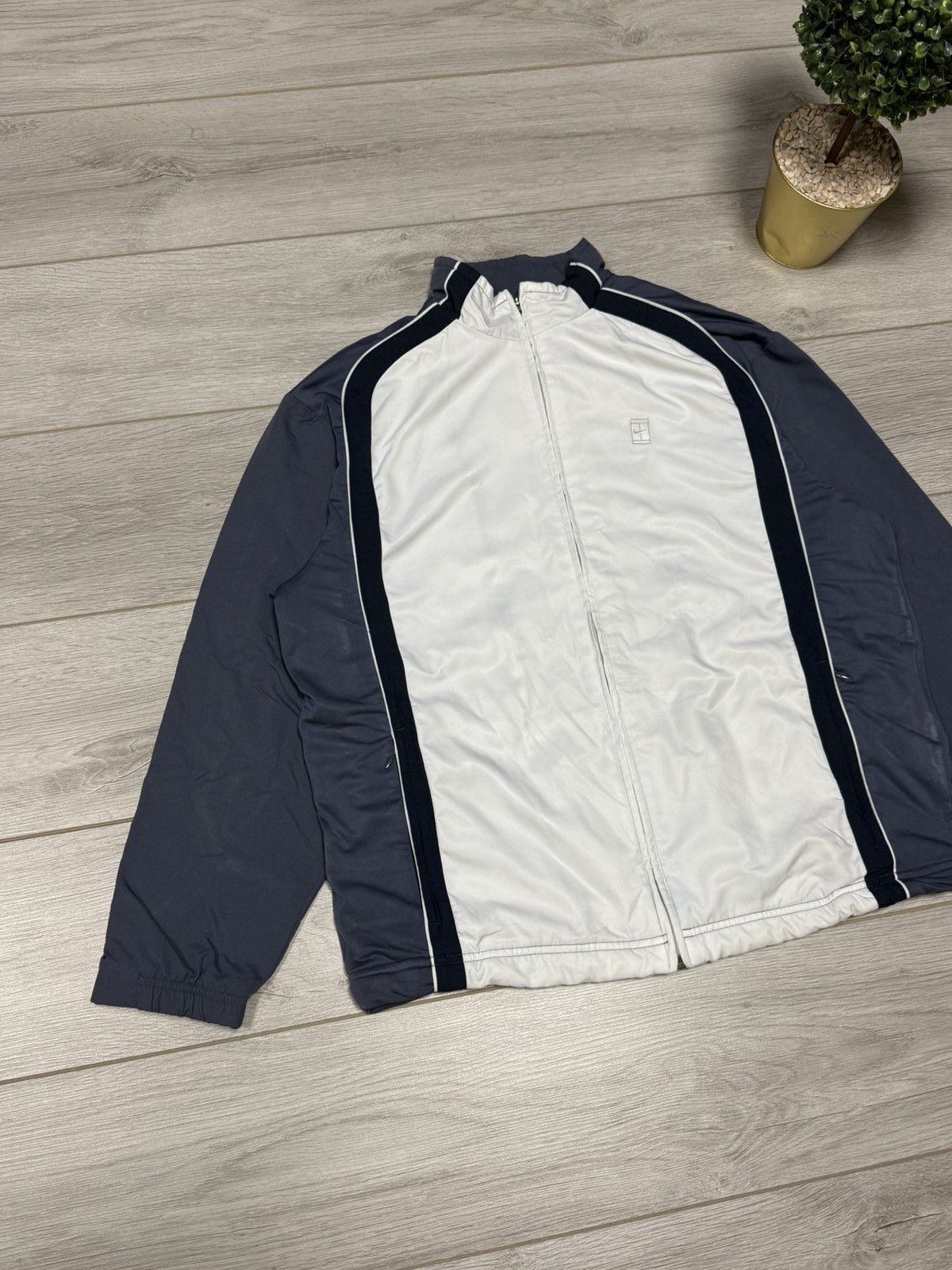 Nike Nike court vintage zip jacket windbreaker track Size US M / EU 48-50 / 2 - 2 Thumbnail