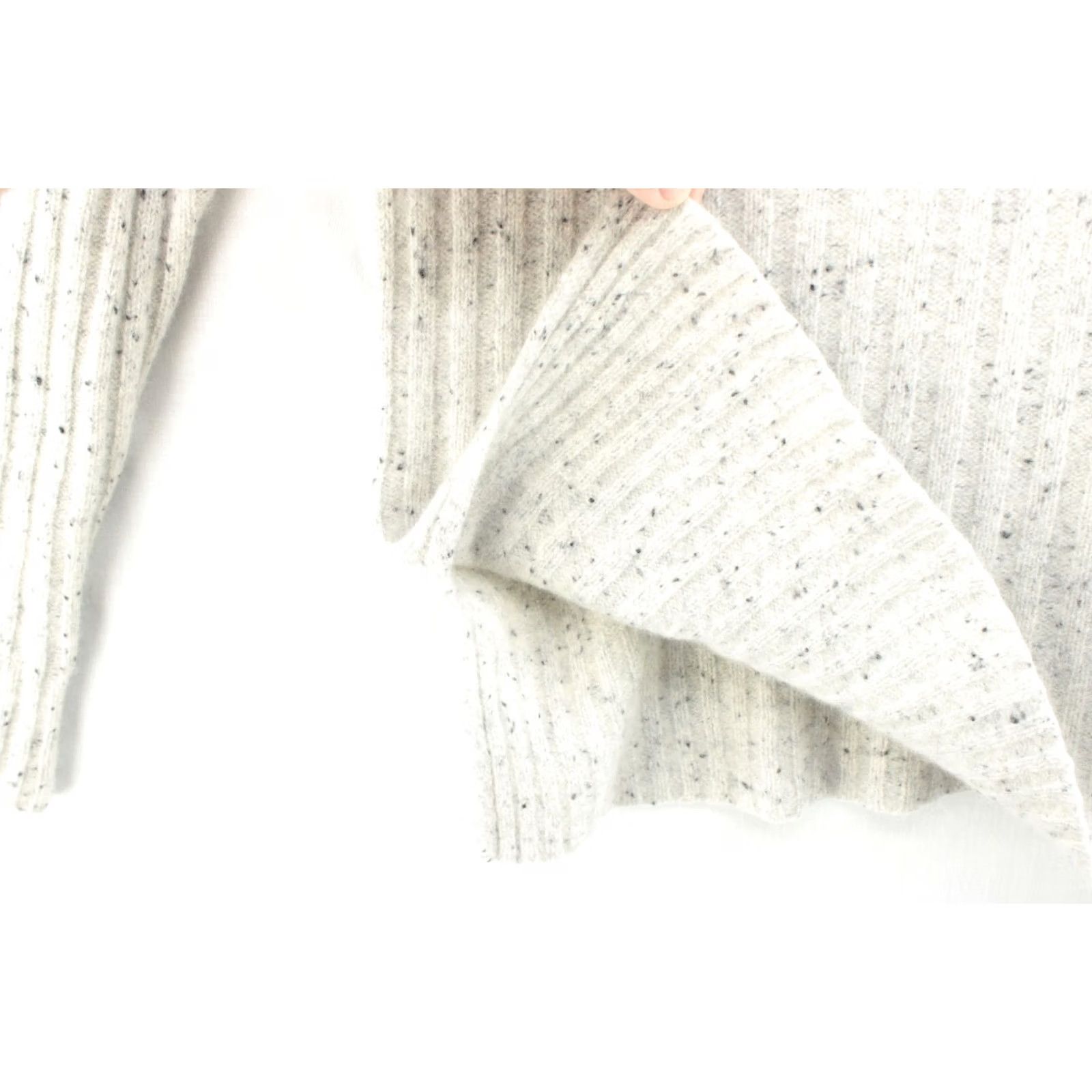 Bloomingdale's Bloomingdale's C Cashmere Turtleneck Sweater Small Beige Ribbed Knit Classic Shirt Size S / US 4 / IT 40 - 4 Thumbnail