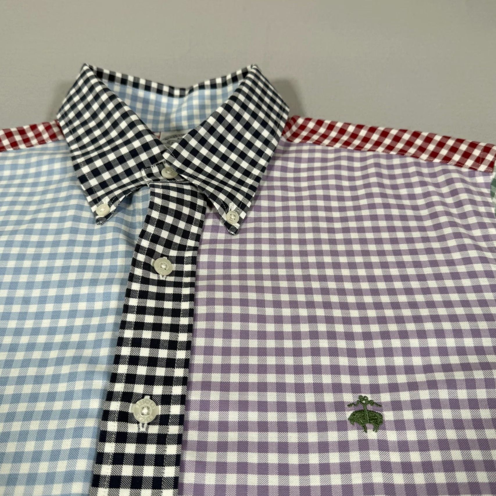 Brooks Brothers Brooks Brothers Shirt Mens M Button-Up Non-Iron Multicolor Gingham Check Long Sleeve Casual Business Size US M / EU 48-50 / 2 - 3 Thumbnail