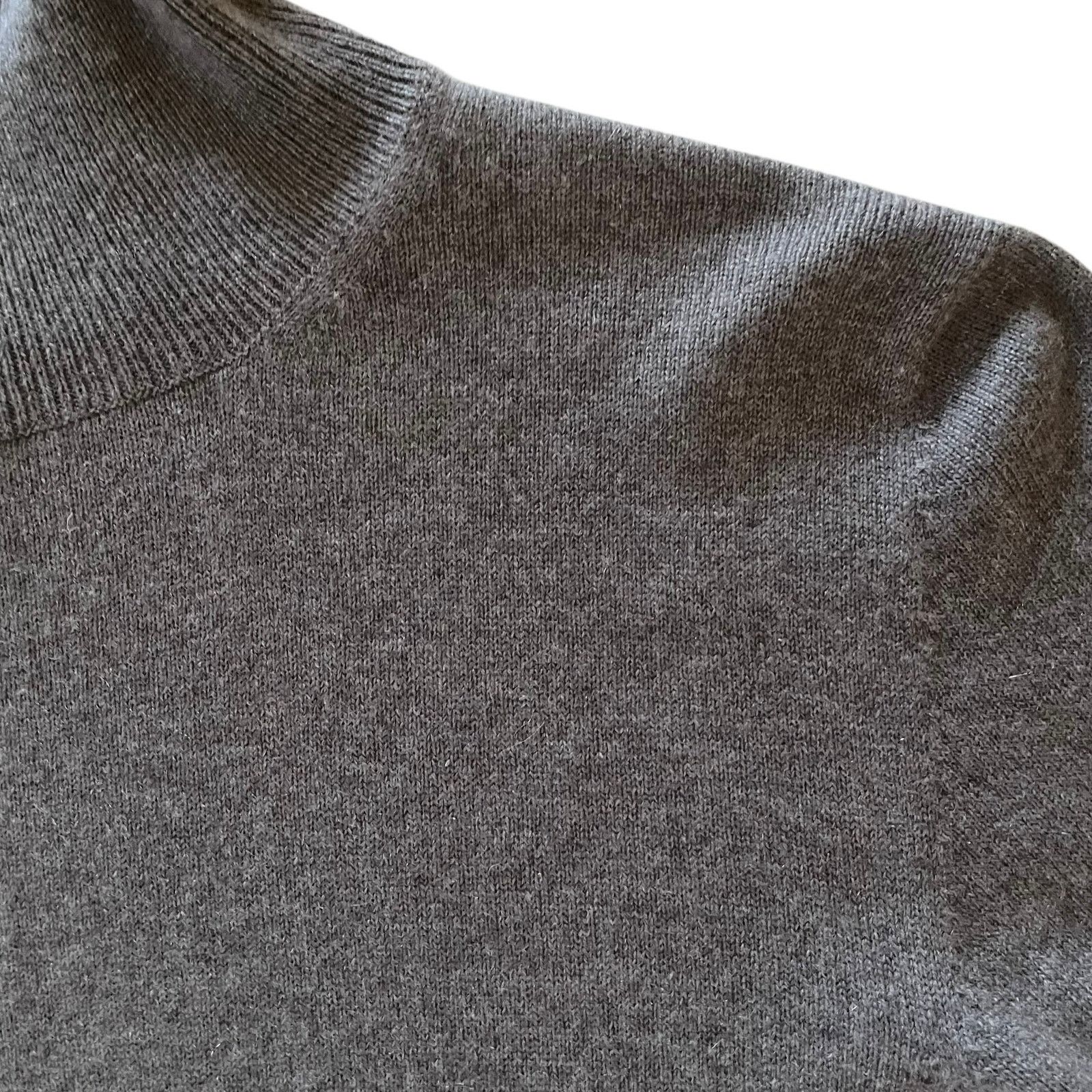 Agnona Agnona Gray Cashmere Button Cuff Pullover Turtleneck Sweater Size M / US 6-8 / IT 42-44 - 8 Thumbnail