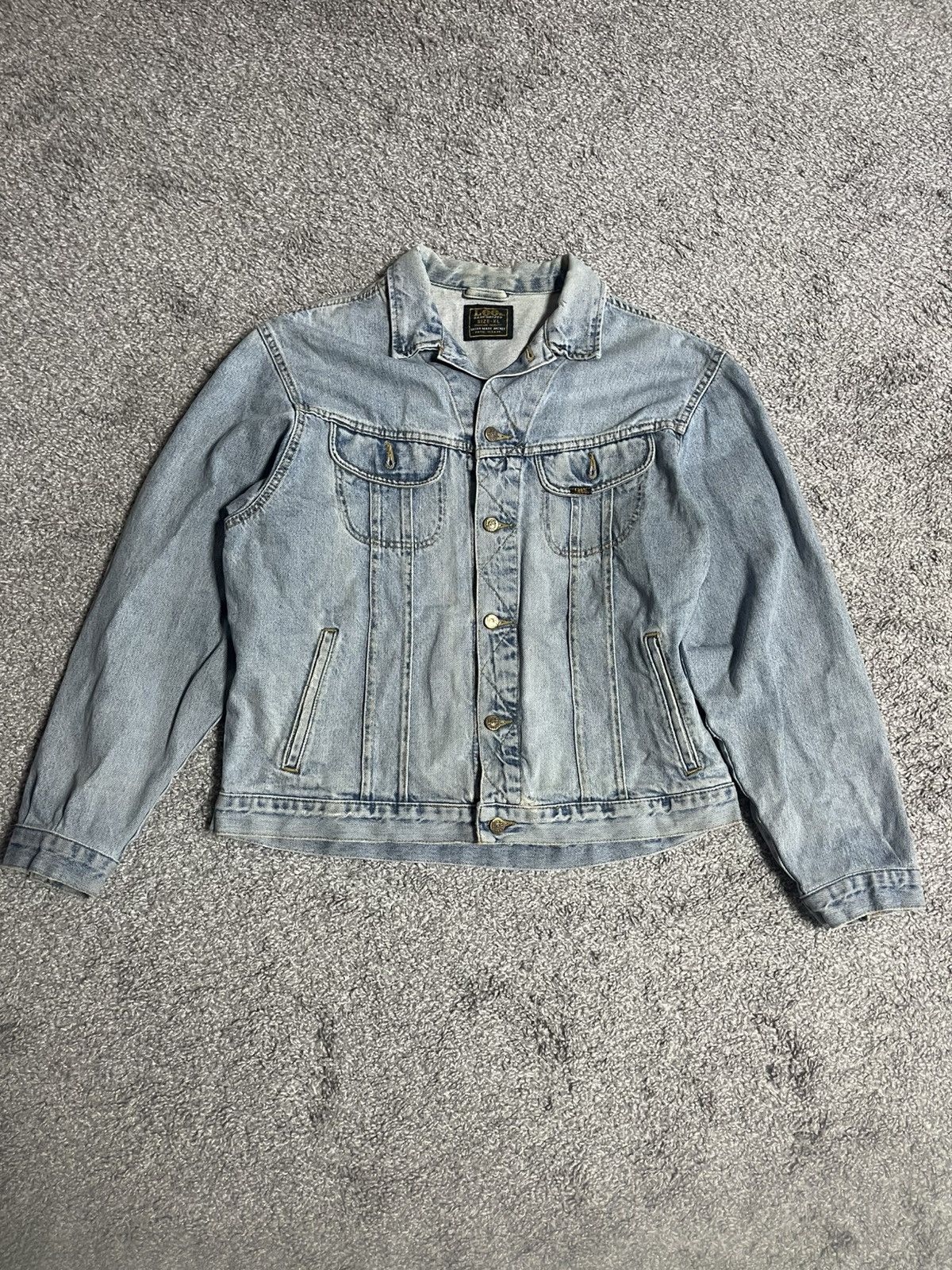 Lee × Vintage LEE RIDERS VINTAGE DENIM BLUE JACKET RARE 7850 USA SIZE XL Size US XL / EU 56 / 4 - 2 Thumbnail