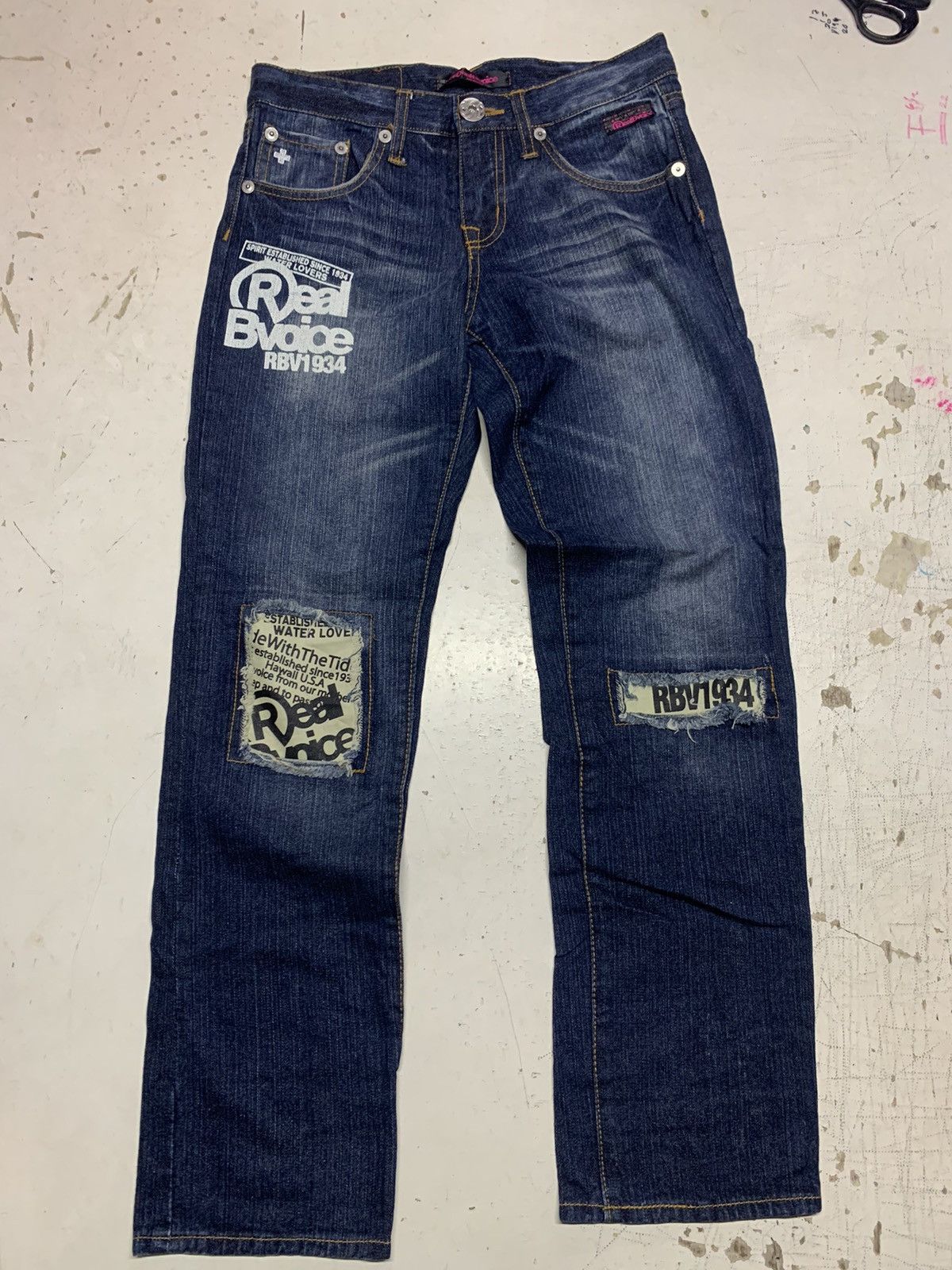 Other Real bvoice denim distressed and patchwork Size US 31 - 8 Thumbnail