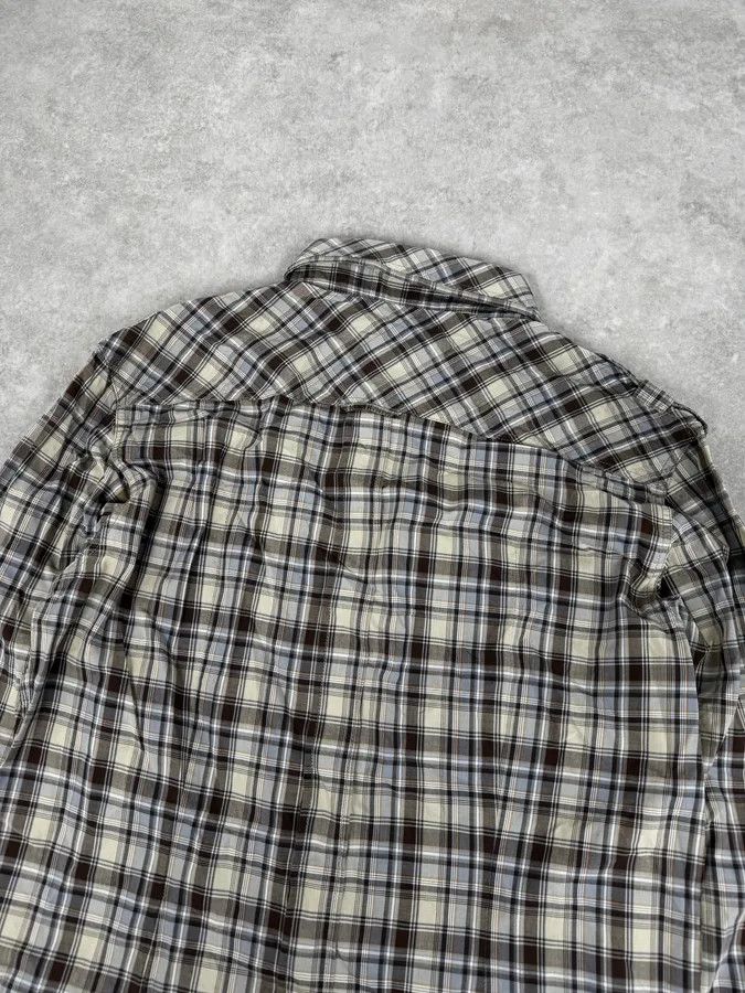 Dolce & Gabbana 2000s Dolce & Gabbana Beige Cargo Checkered Shirt Size US M / EU 48-50 / 2 - 6 Thumbnail