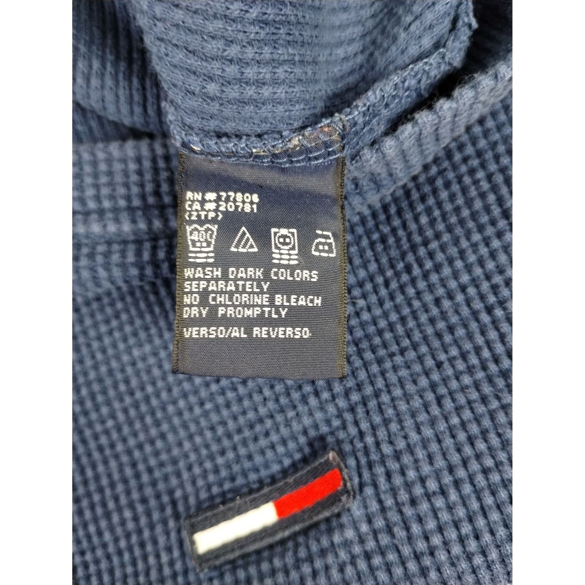 Tommy Jeans Vintage Tommy Jeans Mens Large Waffle Knit Henley T-shirt Te Size US L / EU 52-54 / 3 - 12 Thumbnail