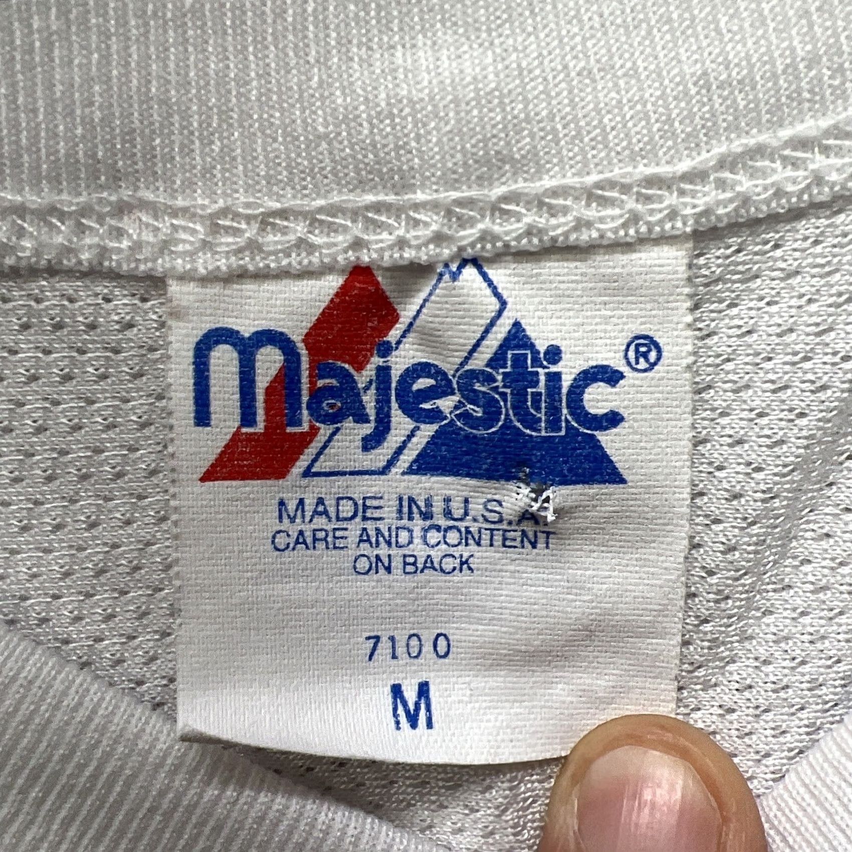 Vintage VINTAGE Majestic Football Jersey Shirt Mens M White USA 12 Size US M / EU 48-50 / 2 - 3 Thumbnail
