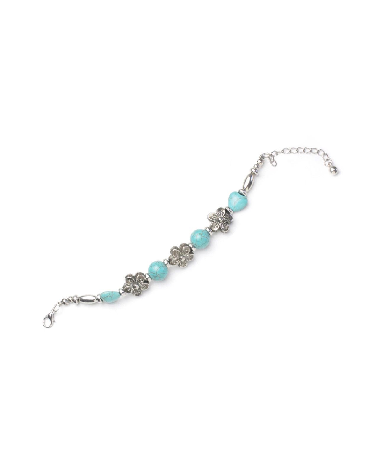 Hysteric Glamour 2000S JAPANESE MADE DAISY BLOOM TURQUOISE METAL BRACELET Size ONE SIZE - 2 Thumbnail