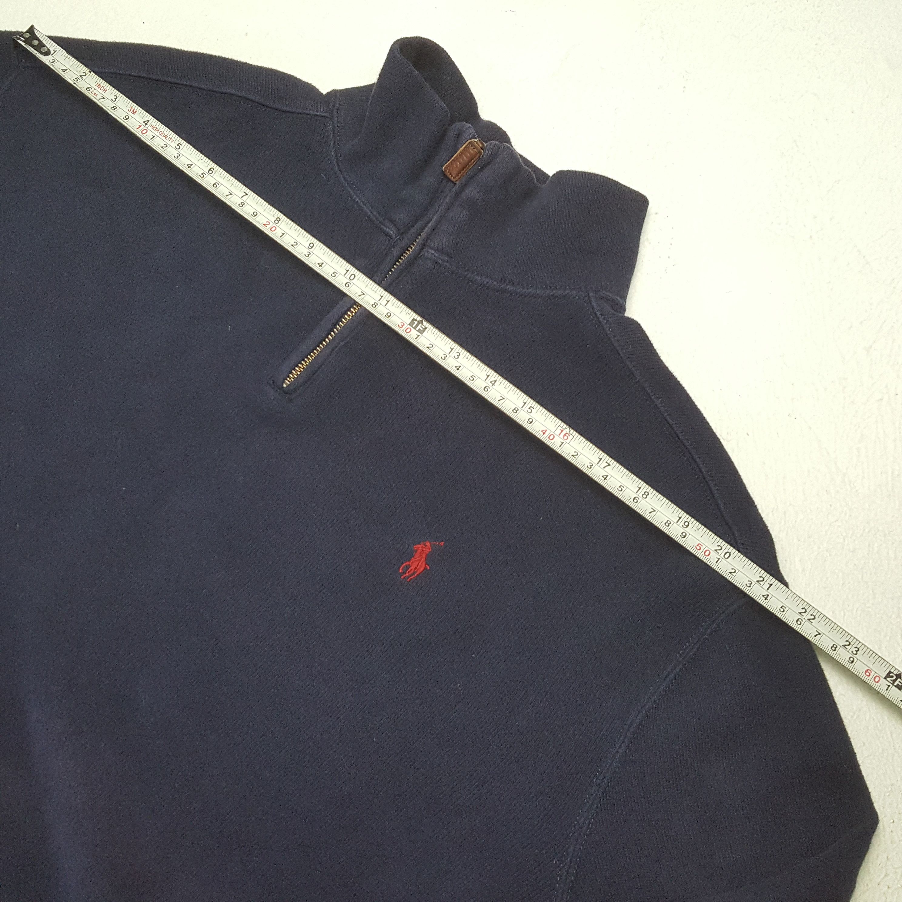 Vintage POLO by RALPH LAUREN Half Zipper Sweatshirt C288N24 Size US XXL / EU 58 / 5 - 5 Thumbnail