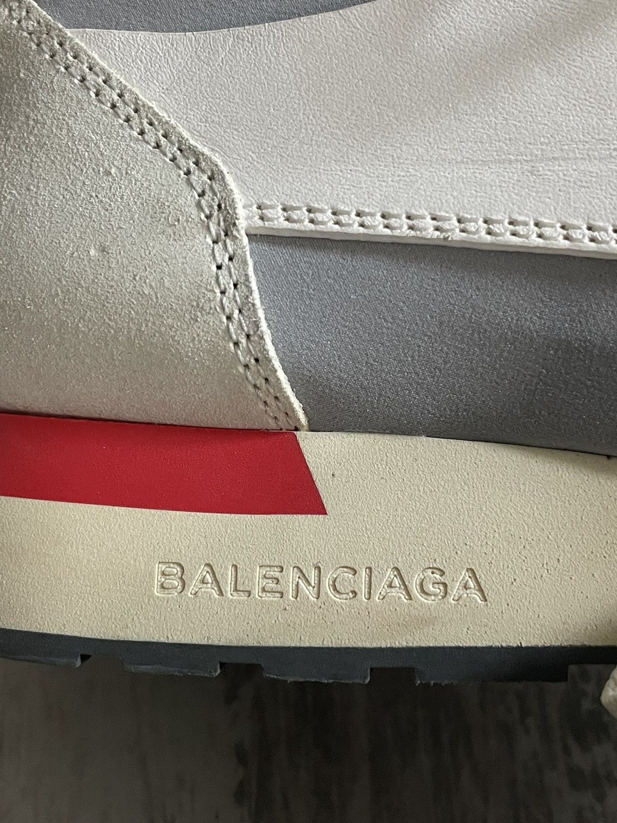 Balenciaga Balenciaga Race Runner Leather Sneakers White Size US 8 / IT 38 - 6 Thumbnail