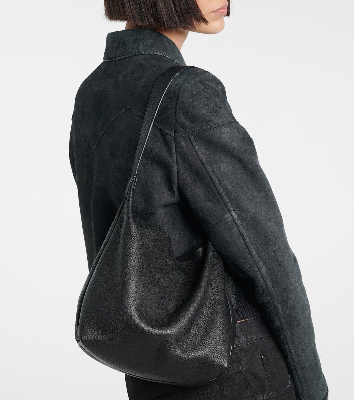 The Row 🔥$2.8K VALUE🔥Black Leather Isa Bag Size ONE SIZE - 2 Thumbnail