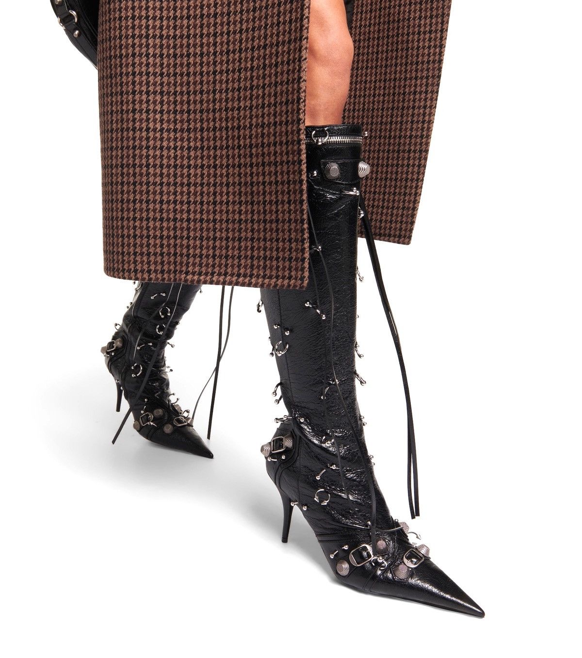 Balenciaga Balenciaga pierced Cagole 90mm boots in leather Size US 6 / IT 36 - 9 Thumbnail