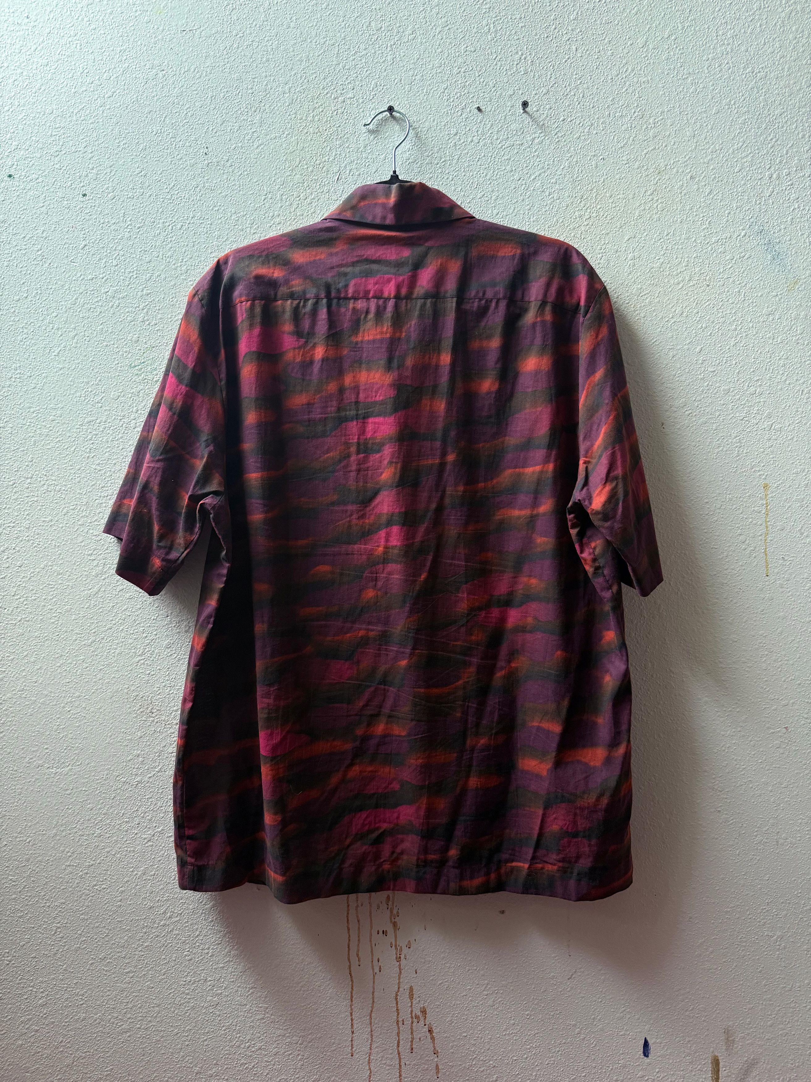 Dries Van Noten Dries Van Noten x Len Lye SS21 Pintuck Camp Shirt — Size 50 Size US M / EU 48-50 / 2 - 2 Thumbnail