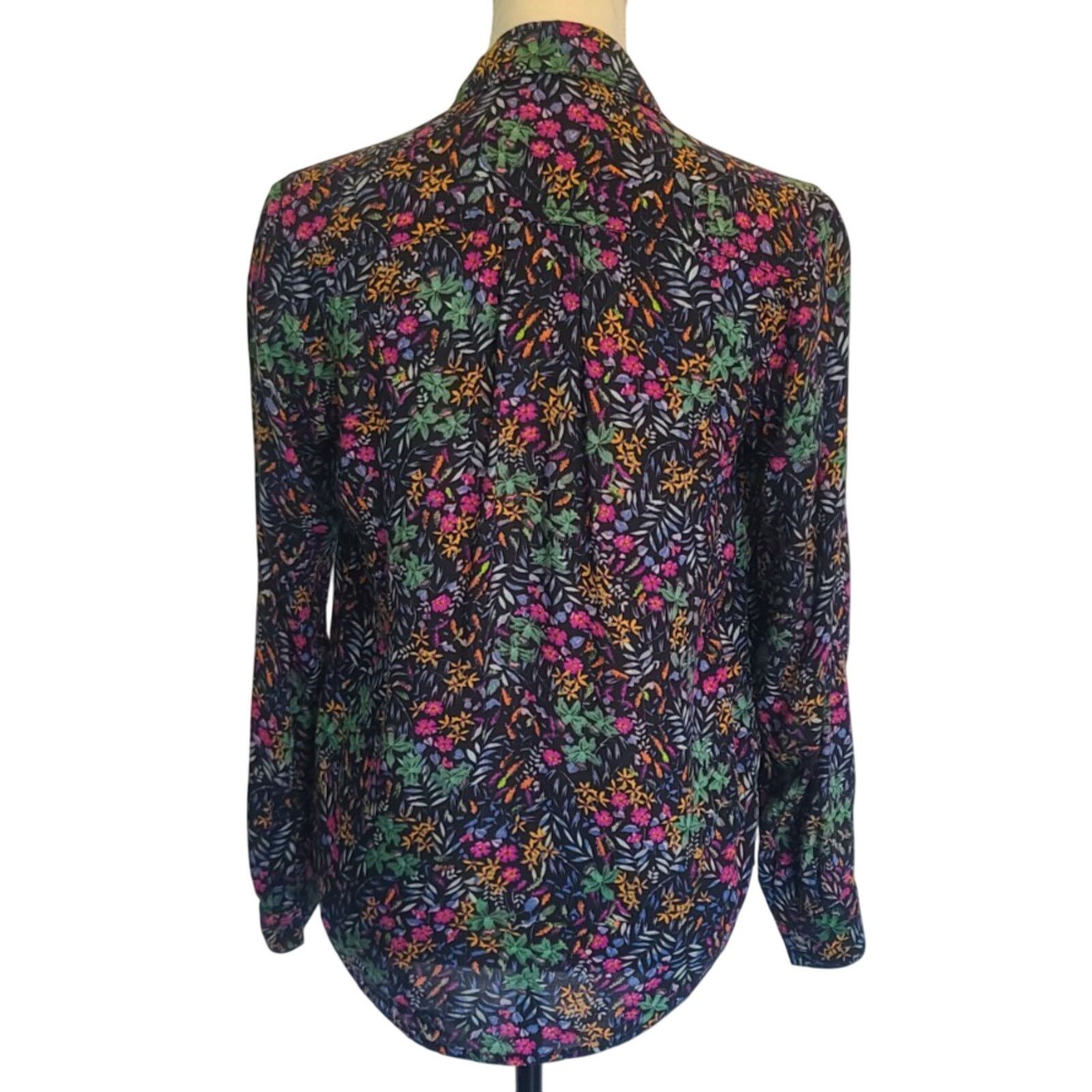 Anthropologie Anthropologie Maeve Amboseli Floral Button Down Top US 0 Size XS / US 0-2 / IT 36-38 - 5 Thumbnail