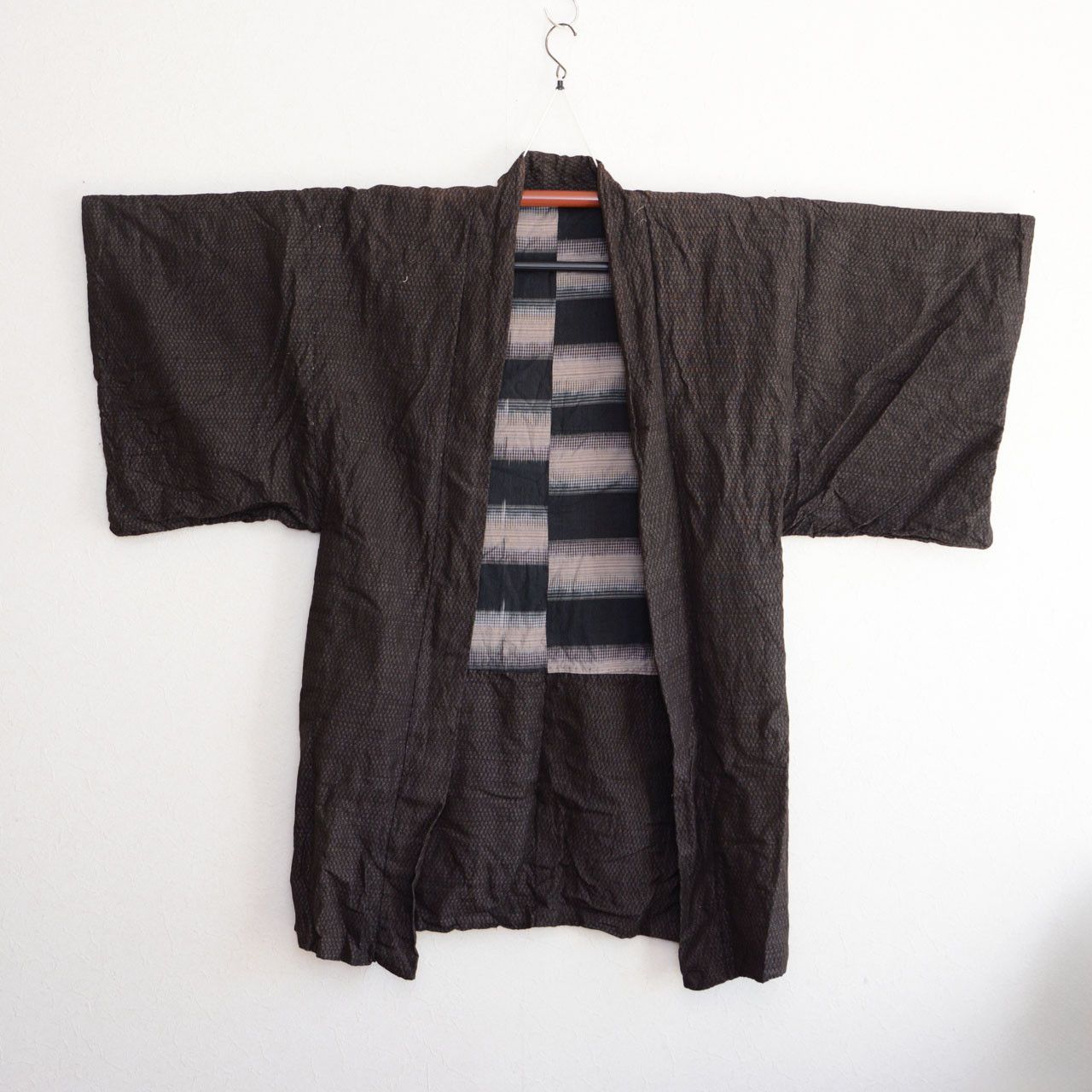 Other Haori Jacket Men Japanese Kimono Vintage Semi-Long Outerwear Size US L / EU 52-54 / 3 - 2 Thumbnail