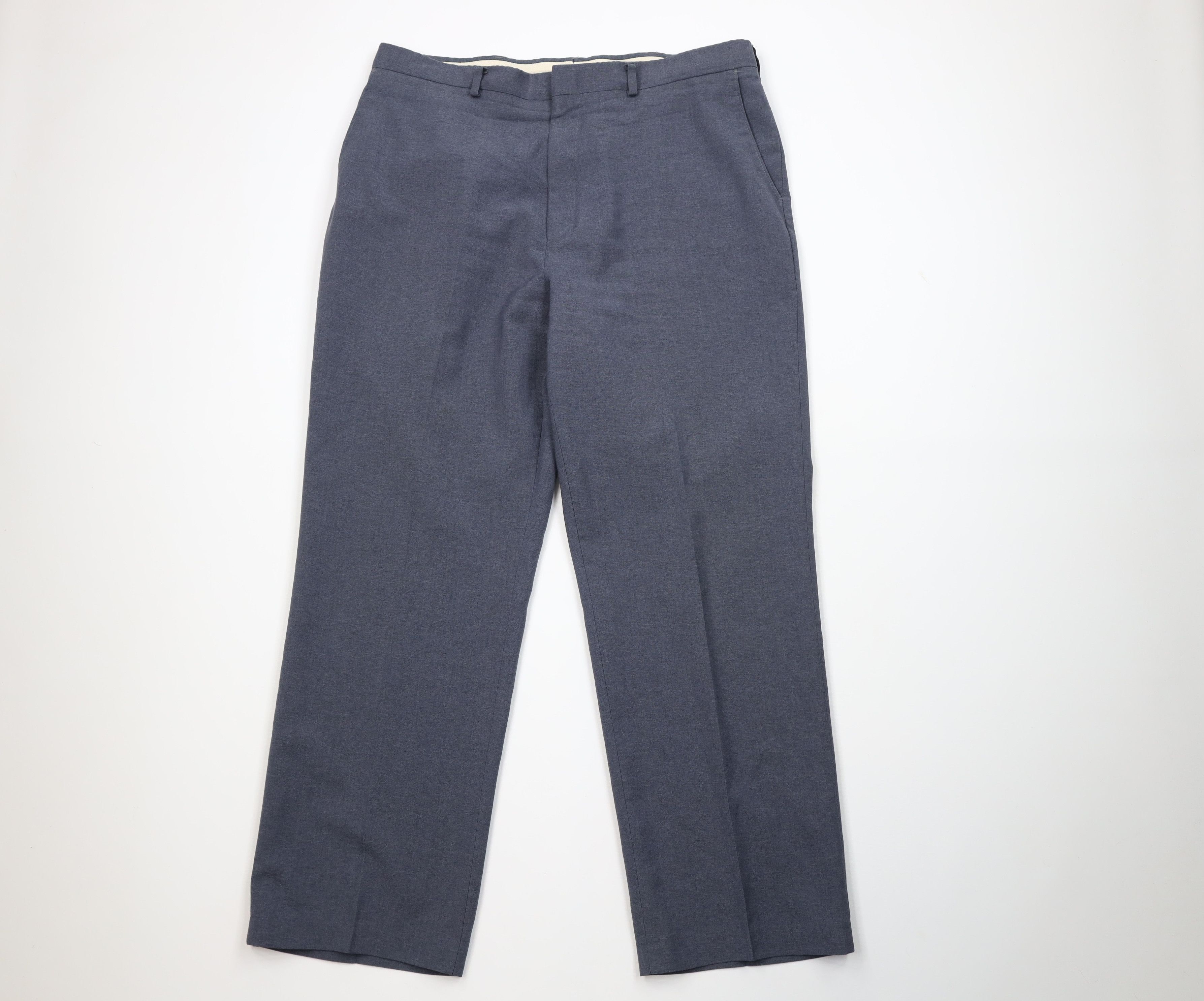Vintage Vintage 90s Streetwear Wool Blend Knit Wide Leg Chino Pants Size US 36 / EU 52 - 1 Thumbnail