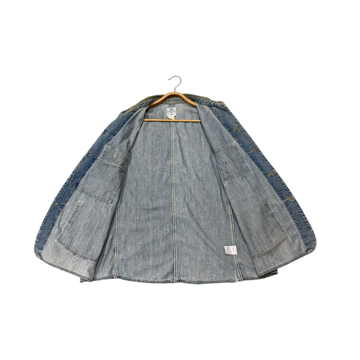 Edwin Vintage Edwin Chore Worker Distressed Denim Jacket Size US M / EU 48-50 / 2 - 21 Thumbnail