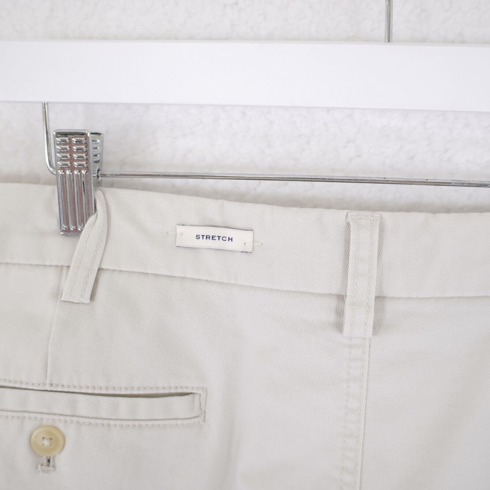 Joseph Abboud NEW Joseph Abboud Stretch Cotton Gray Cream 38/32 Chino Pant Size US 38 / EU 54 - 7 Thumbnail
