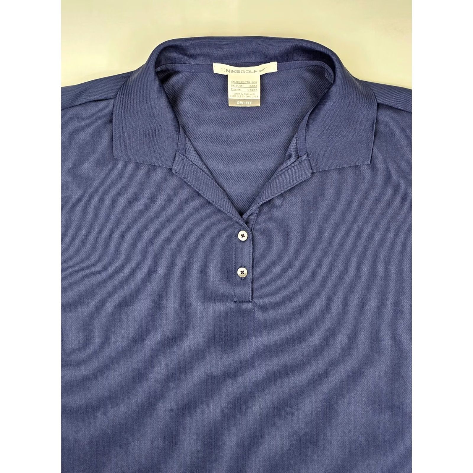 Nike Nike Golf Dri-FIT Polo Shirt Men XXL Navy Blue Short Sleeve Trintech Logo Embroidered Performance Wicking IGUS Size US XXL / EU 58 / 5 - 2 Thumbnail