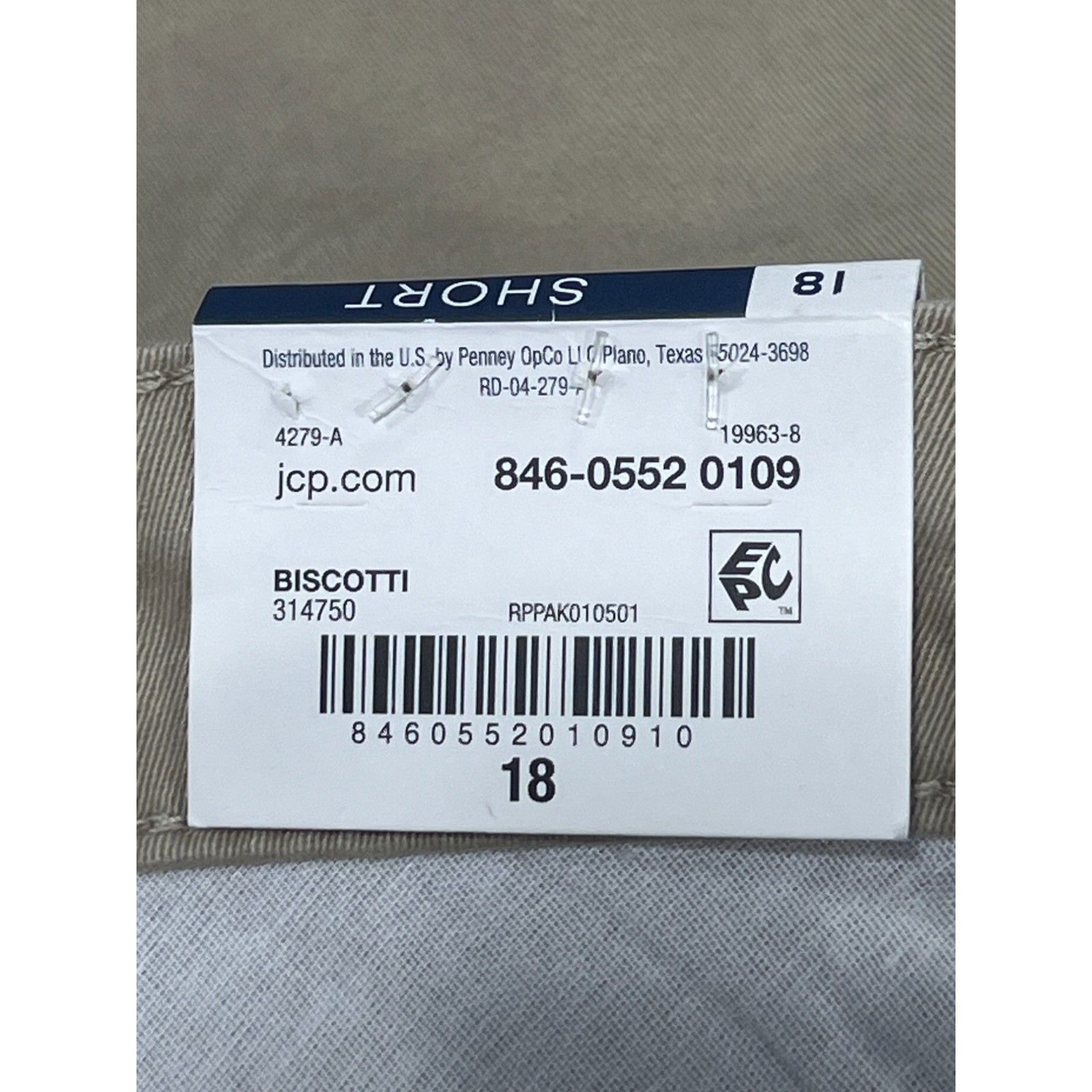 Other St. John's Bay - Women's Mid Rise 5" Inseam Chino Short - Be Size 40" / US 18 - 10 Thumbnail