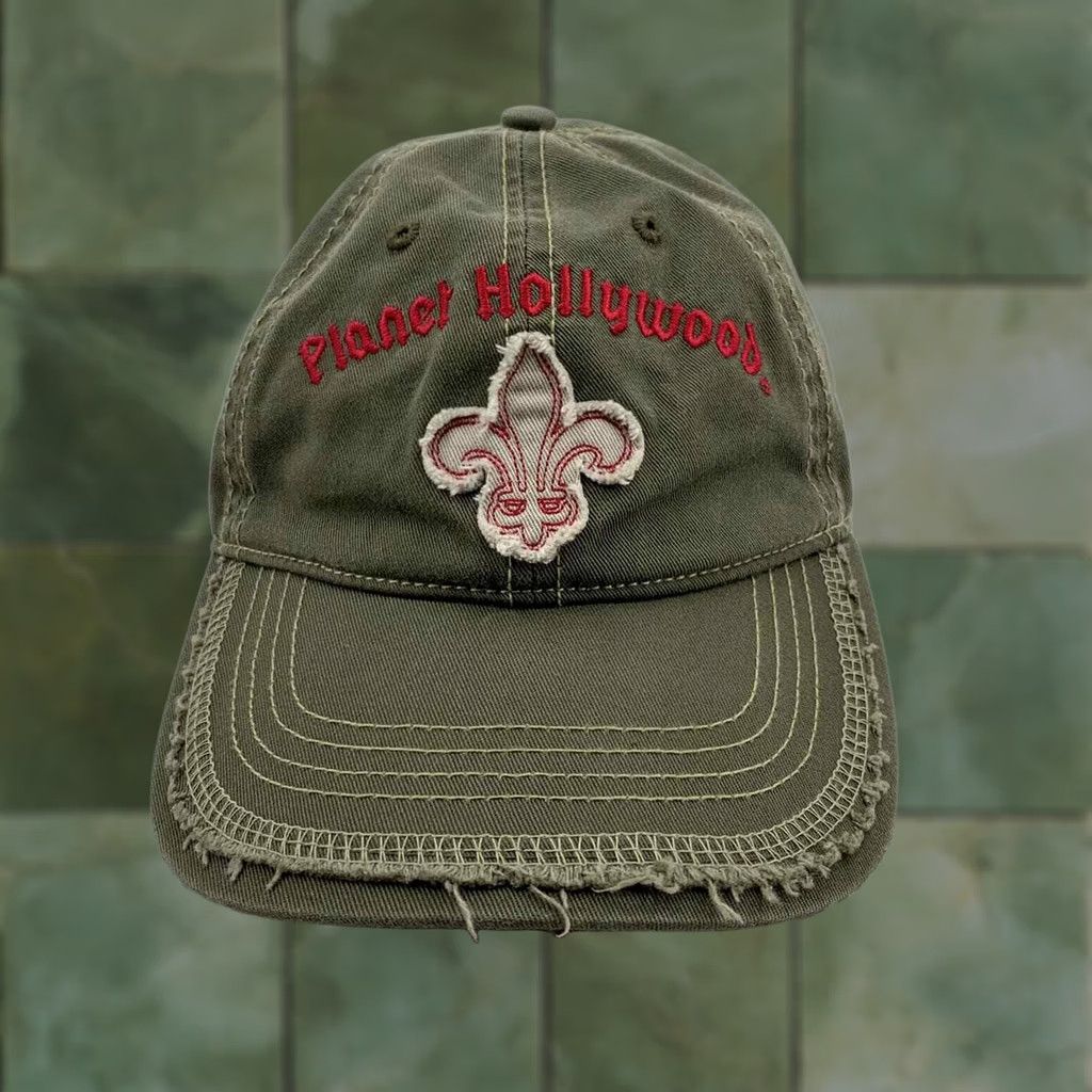 Planet Hollywood Planet Hollywood Myrtle Beach SC Baseball Hat OSFM Pink Green Distressed Womens Size ONE SIZE - 1 Thumbnail