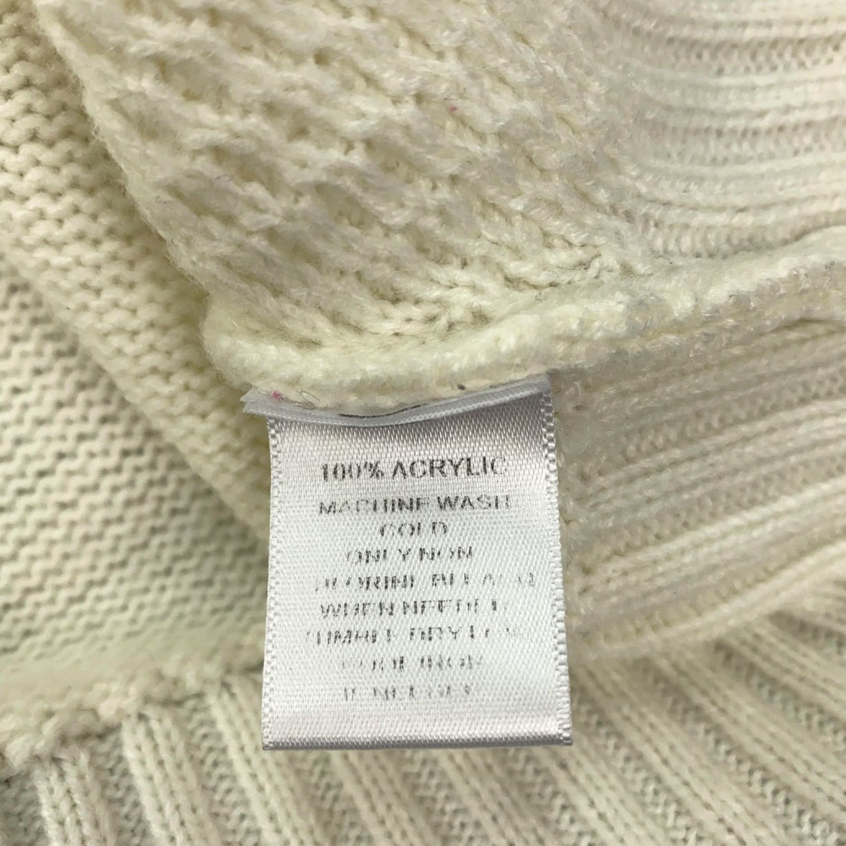 Loft LOFT Sweater Women’s Large Ivory Pullover Turtleneck Ribbed Knit Long Sleeve Size L / US 10 / IT 46 - 7 Thumbnail