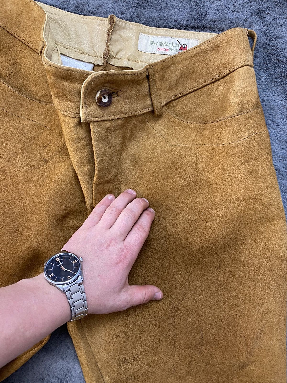 Cowboy Equipment × Japanese Brand × Leather VINTAGE TRADITIONAL LEATHER SHORTS Size US 36 / EU 52 - 8 Thumbnail
