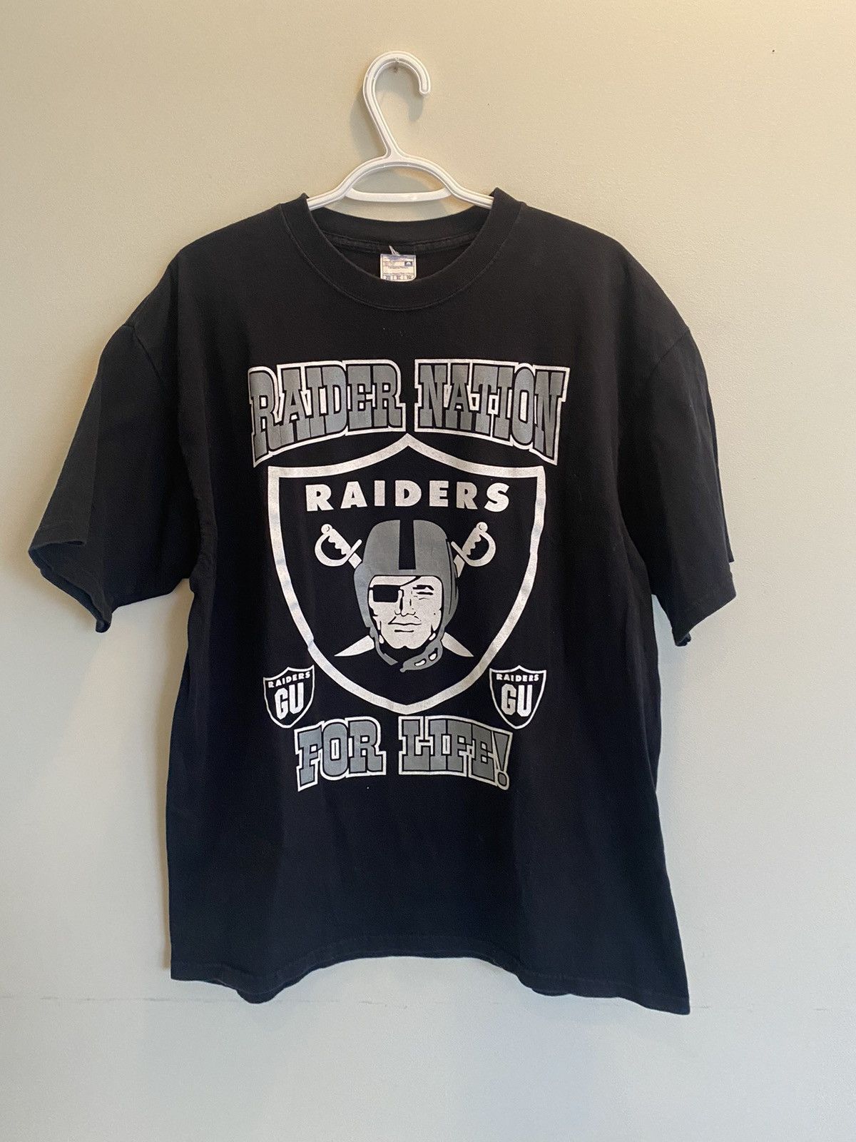 NFL × Vintage Vintage Oakland Raiders Mantra Shirt Size US XL / EU 56 / 4 - 1 Thumbnail