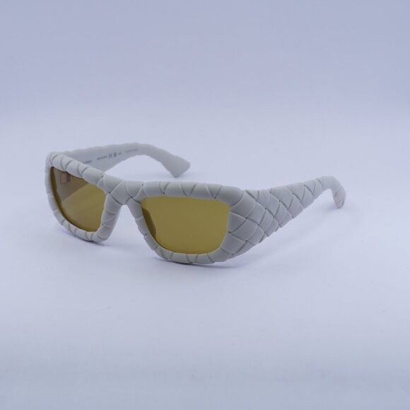 Bottega Veneta Bottega Veneta BV1303S 006 Sunglasses Chalk White Square Size ONE SIZE - 5 Thumbnail