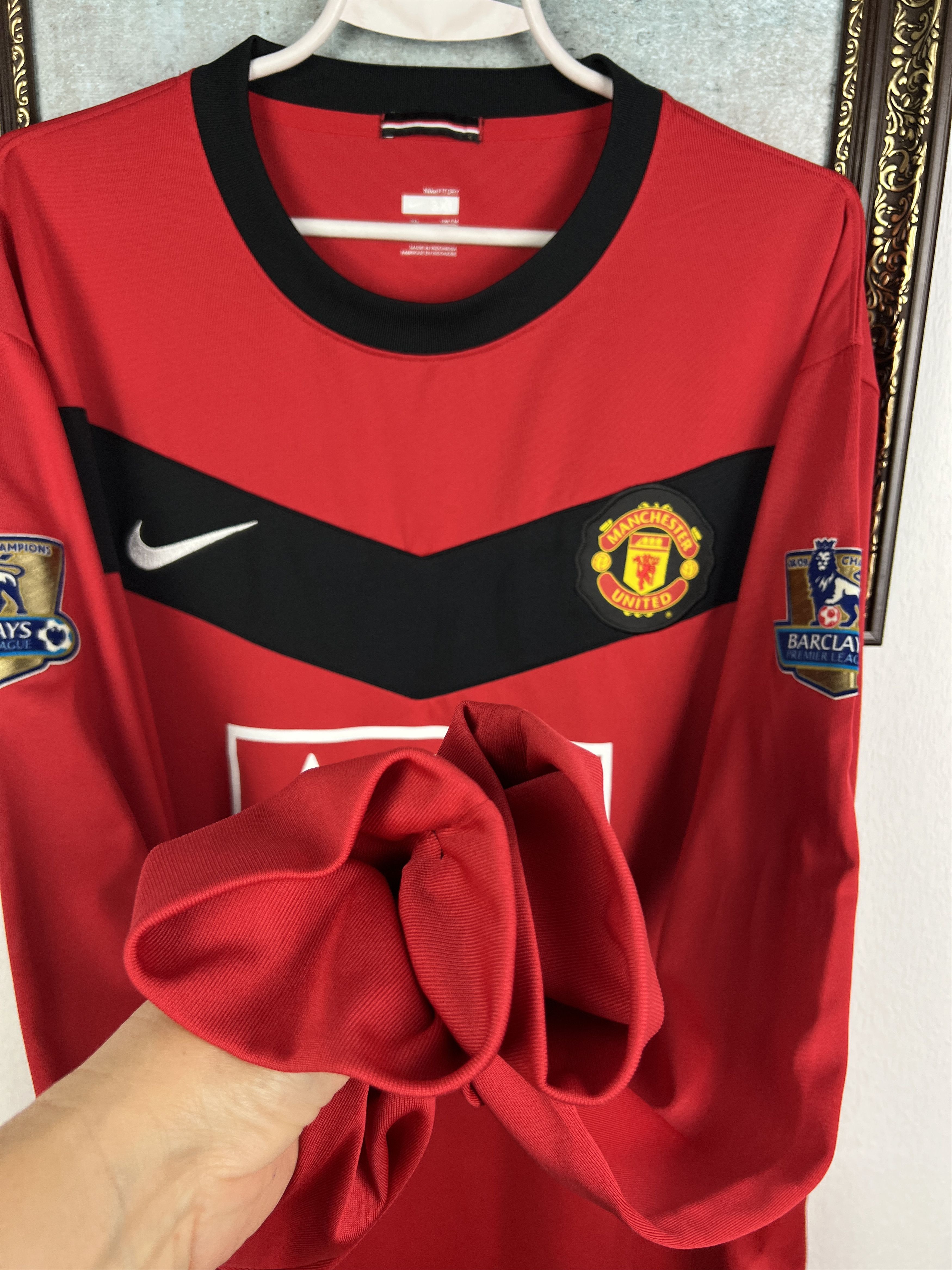 Nike Manchester football shirt Berbatov Long Sleeve Jersey 3XL Size US XXL / EU 58 / 5 - 8 Thumbnail