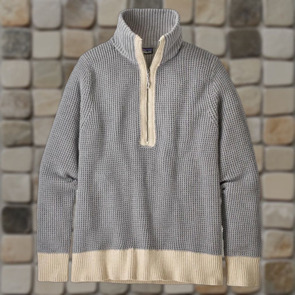 Patagonia Patagonia Women's Ponderosa Pine 1/4 Zip Sweater Drifter Grey 50835 M Black text: gray? Size M / US 6-8 / IT 42-44 - 1 Thumbnail