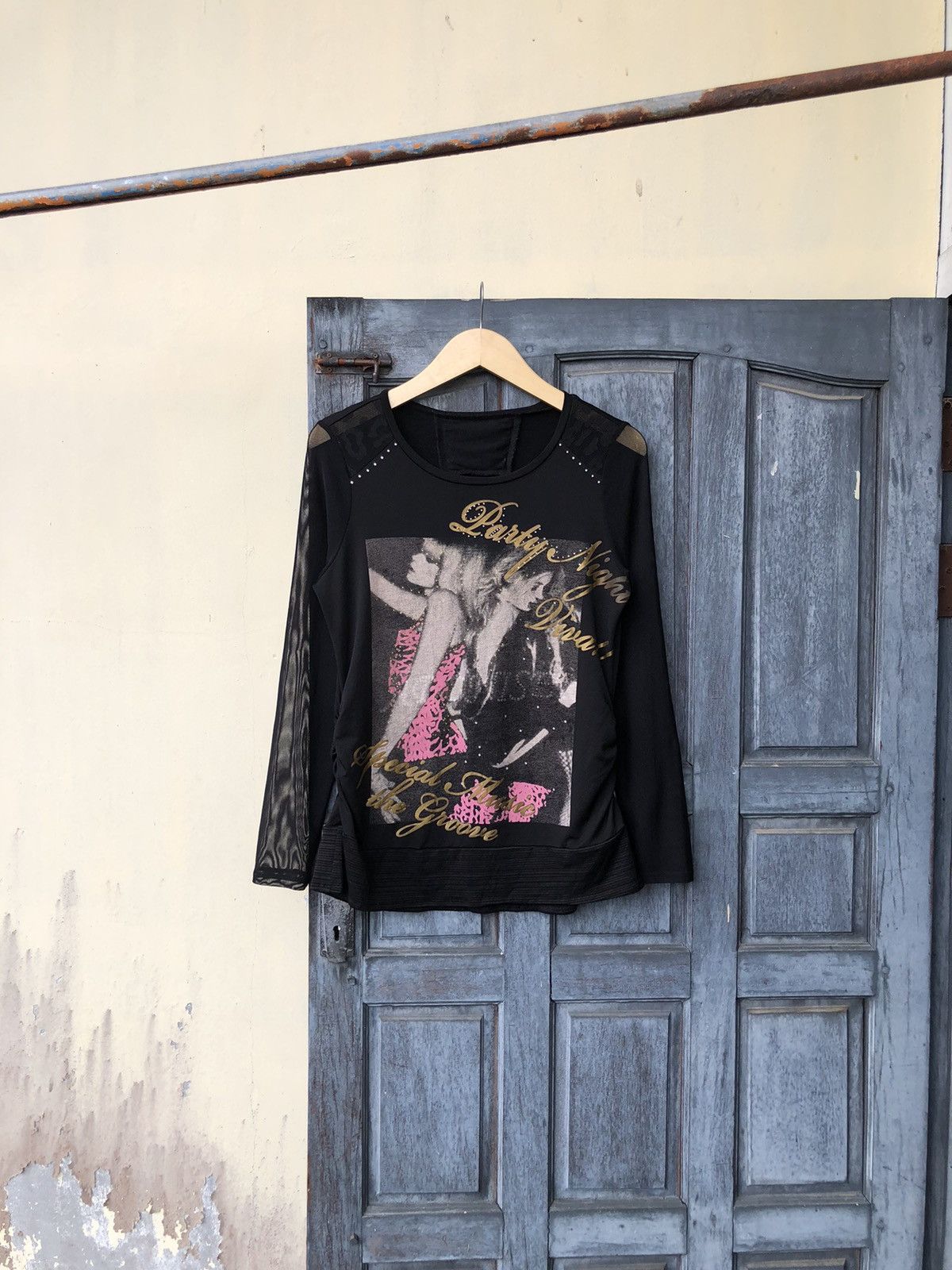 Japanese Brand Japanese Poem, Diamond, Transparent Mesh & Leopard Details Size M / US 6-8 / IT 42-44 - 4 Thumbnail