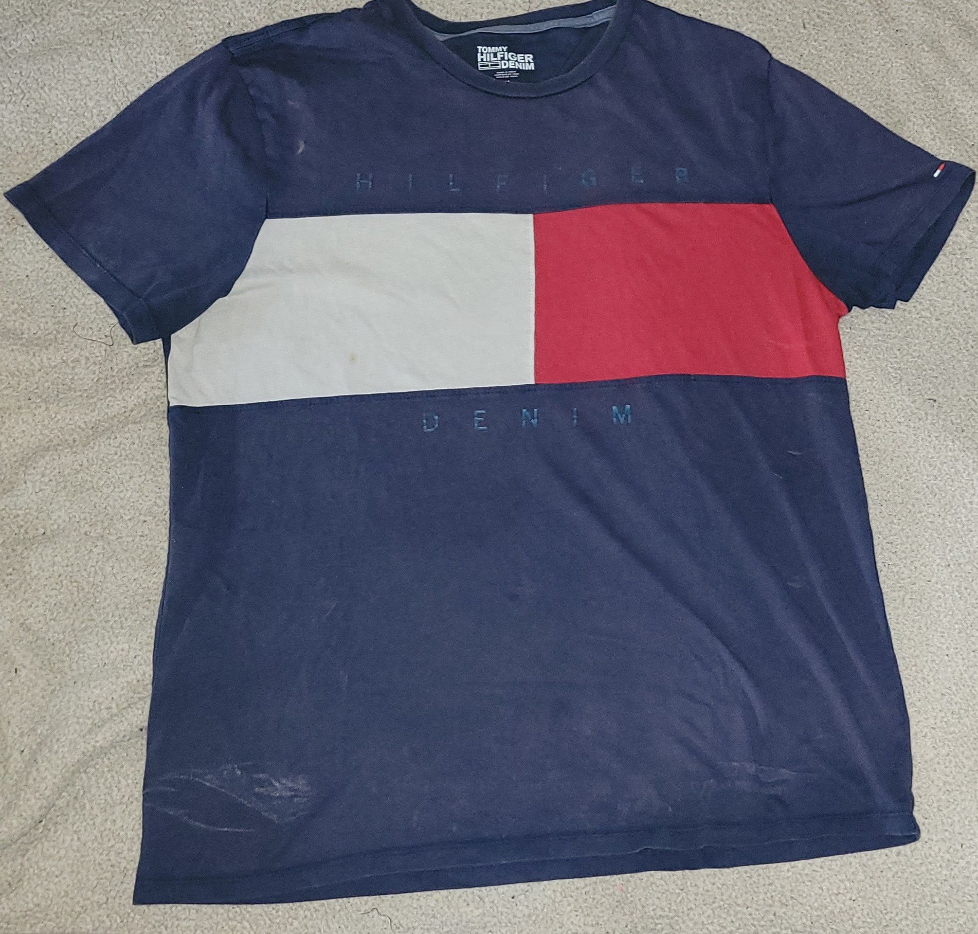 Tommy Hilfiger Navy TommyHilfiger Denim T-shirt Size US M / EU 48-50 / 2 - 1 Thumbnail