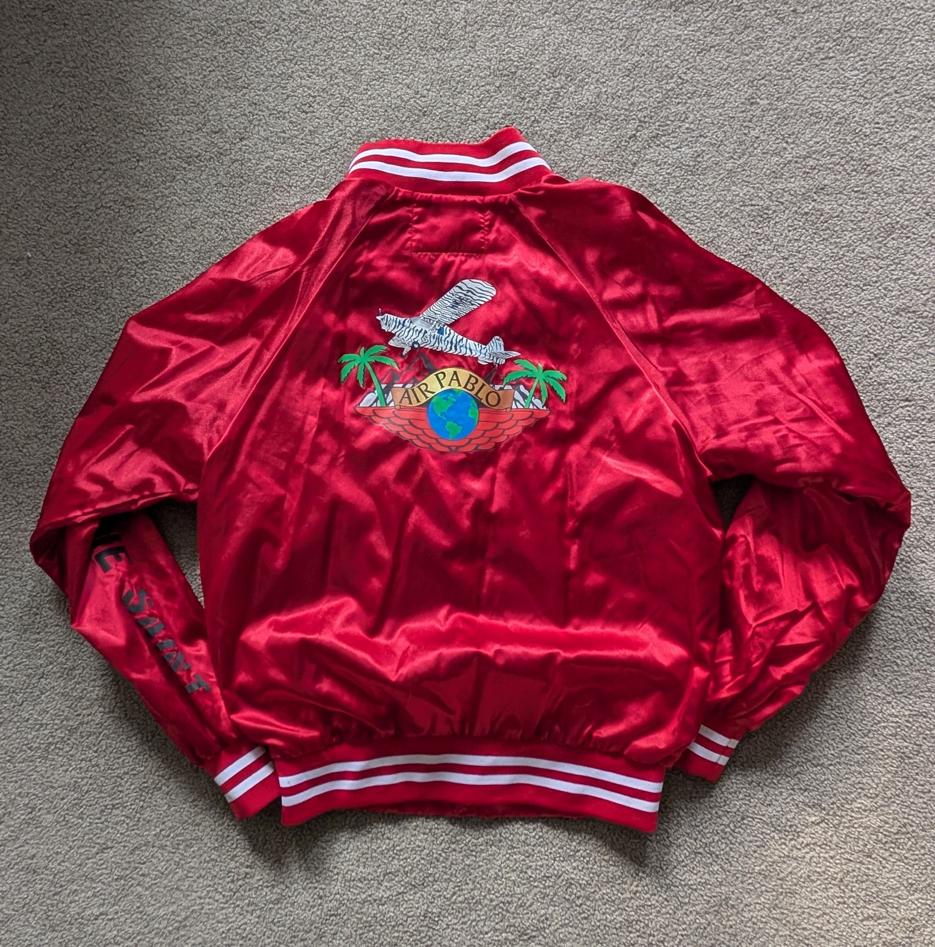 Other B wood Air Pablo Flight Jacket Red Satin Size S (NWOT) Size US S / EU 44-46 / 1 - 4 Thumbnail