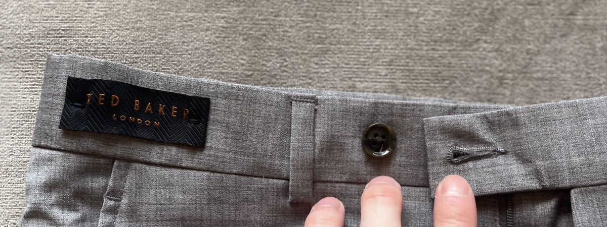 Ted Baker Ted Baker Grey Trousers Size 34R - 2 Thumbnail