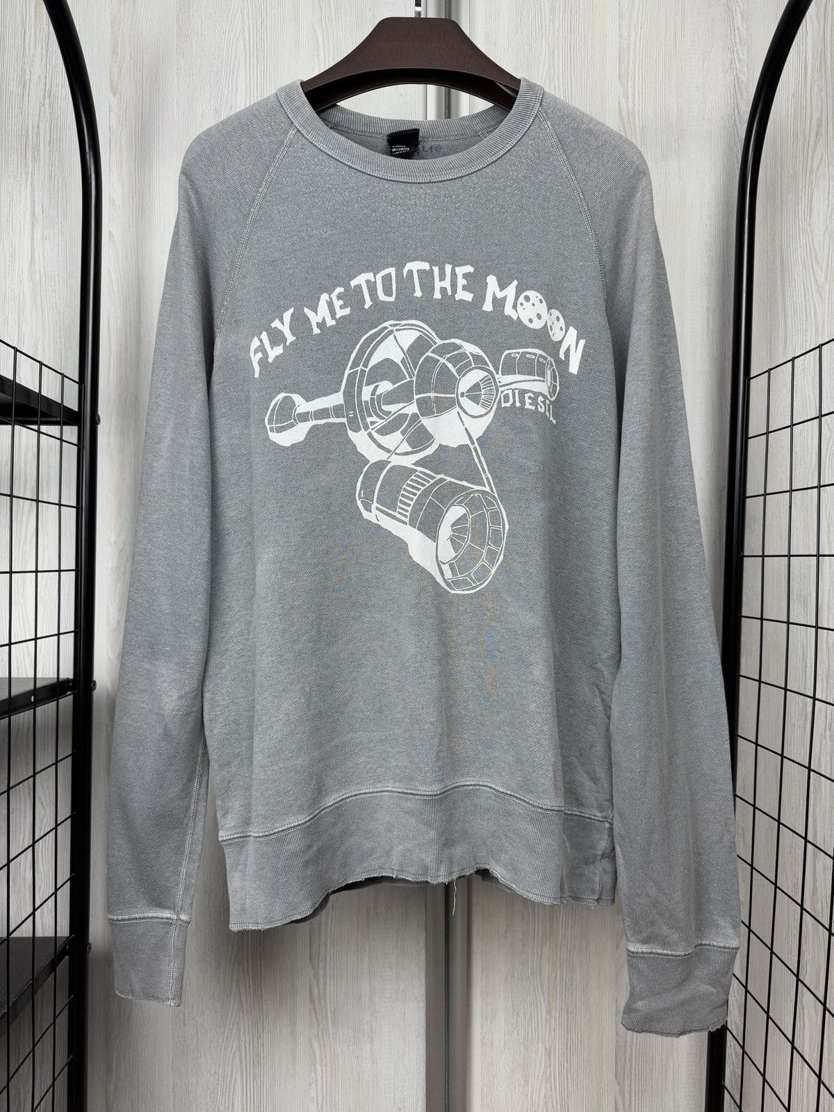 Diesel Diesel vintage ‘Fly me to the moon’ oversized sweatshirt XXL Size US XXL / EU 58 / 5 - 2 Thumbnail