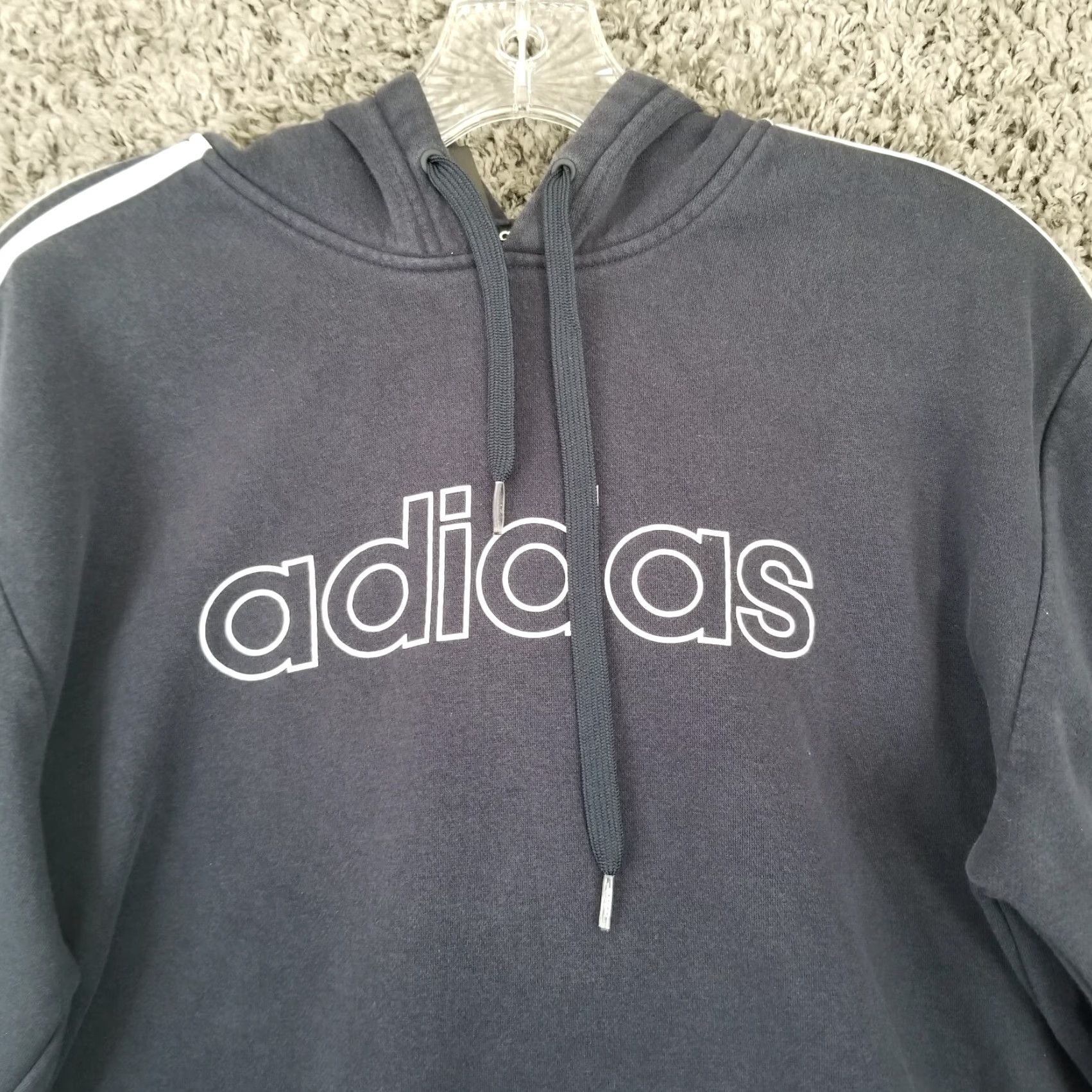 Adidas Adidas Mens Blue White Stripes Pullover Hoodie Size M Size US M / EU 48-50 / 2 - 3 Thumbnail