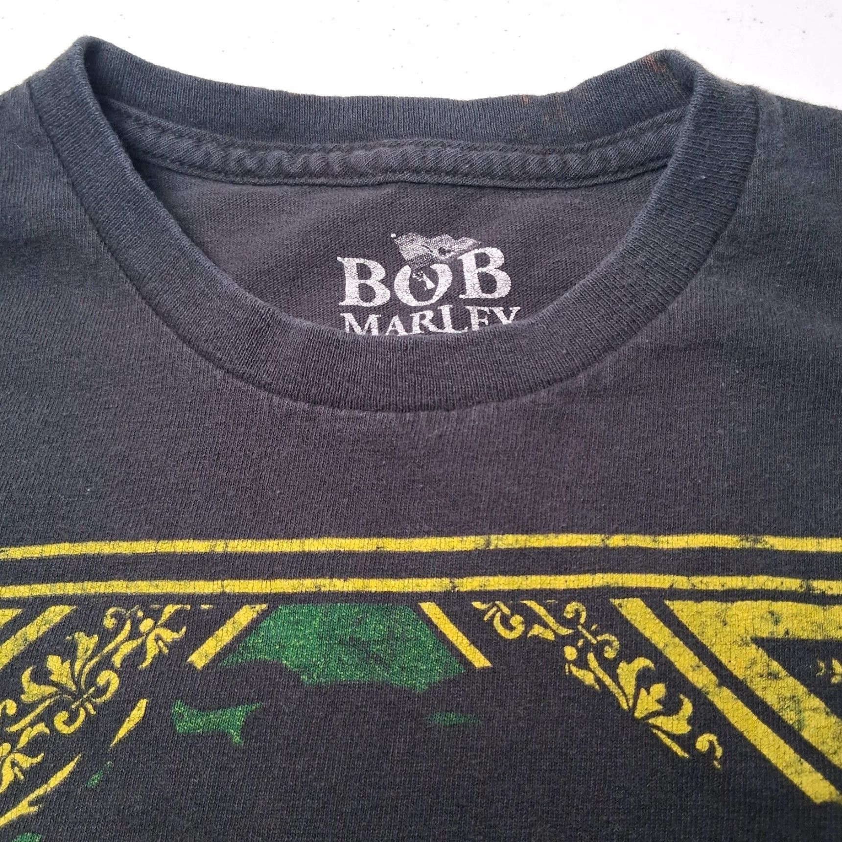 Vintage Bob Marley Shirt S Cotton Knit Short Sleeve Crew Neck Graphic Distressed Black Rastafari Music T-Shirt Mens Size US S / EU 44-46 / 1 - 7 Thumbnail