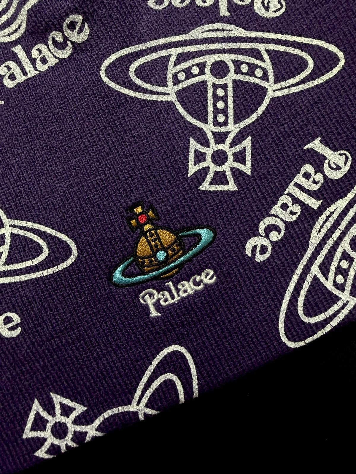 Palace × Vivienne Westwood Rare Palace x Vivienne Westwood Jersey Purple No Cuff Beanie Size ONE SIZE - 4 Thumbnail