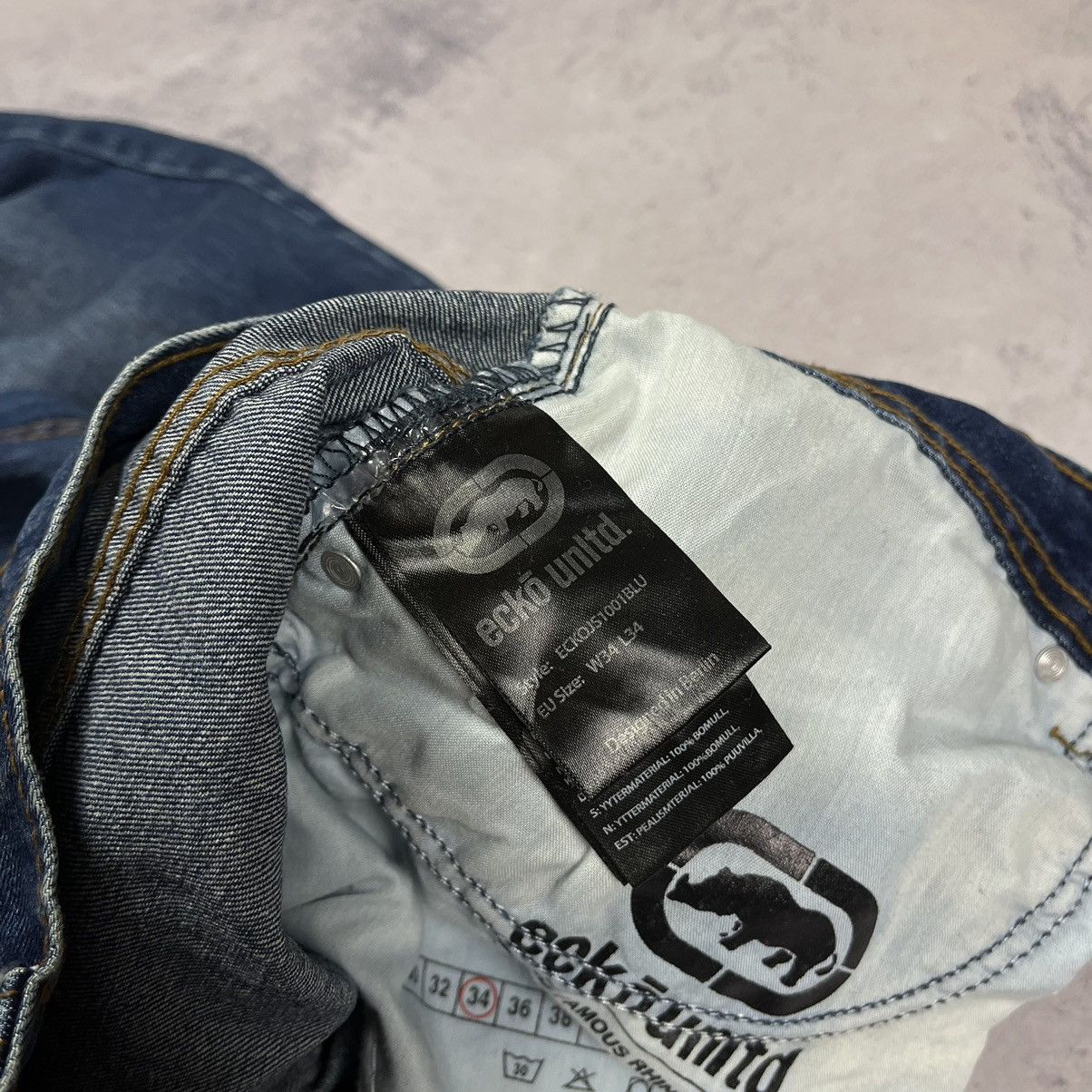 Ecko Unltd. Vintage ECKO UNLTD big logo baggy fit jeans 90’s Size US 34 / EU 50 - 8 Thumbnail